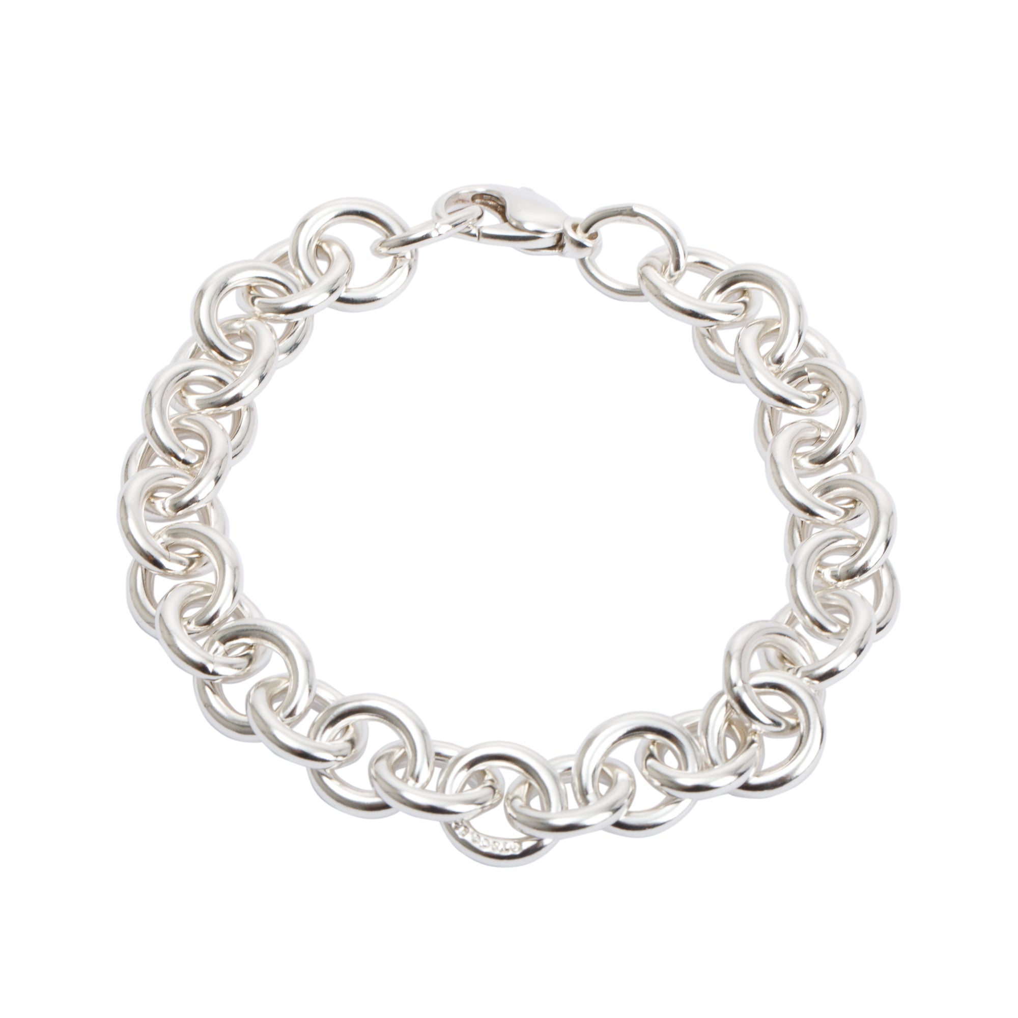 Tiffany & Co. Sterling Silver Medium Round Link Bracelet