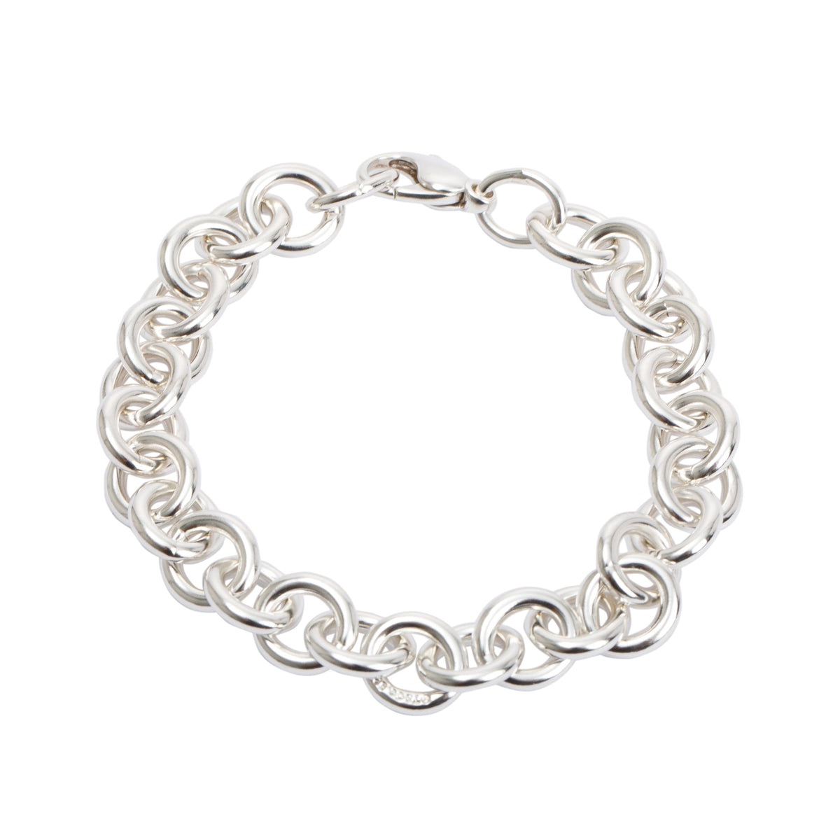 Tiffany Sterling Silver Medium Round Link Bracelet – OLIVER'S