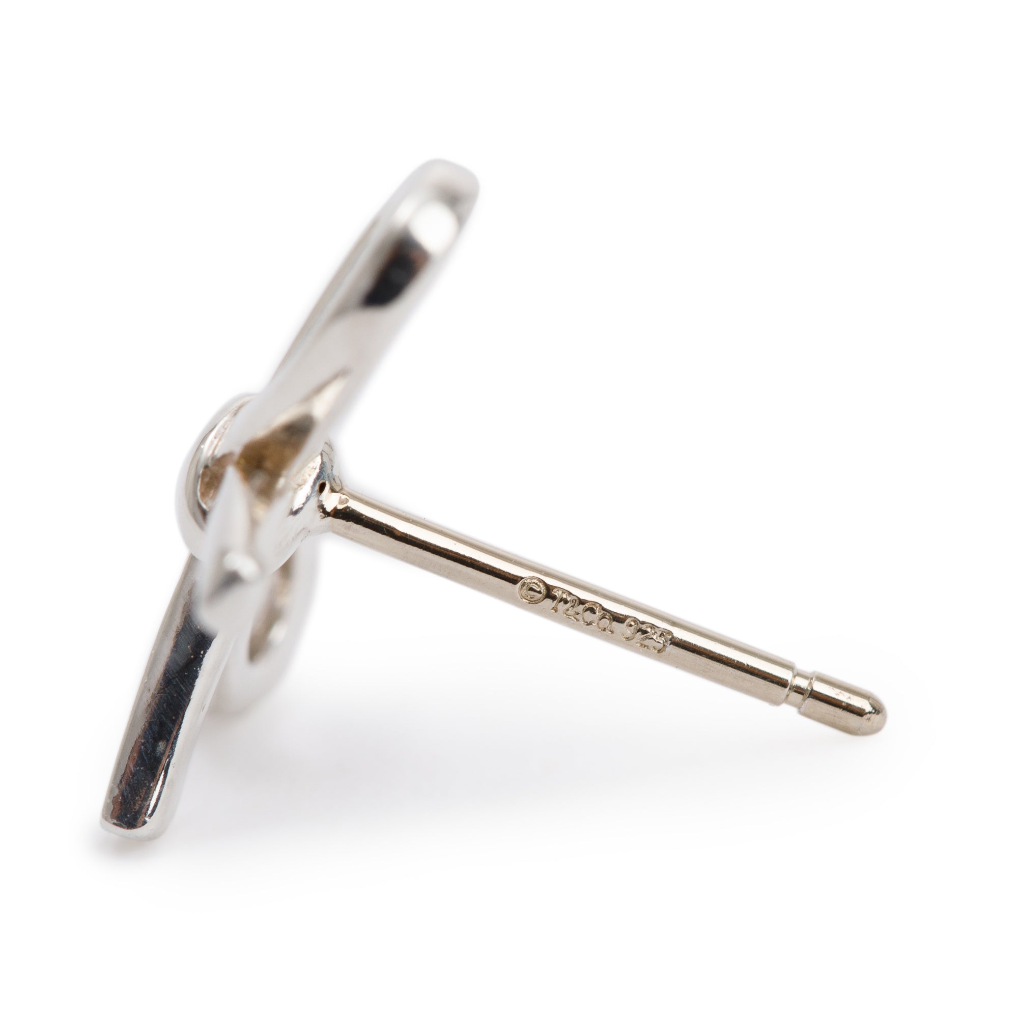 Tiffany & Co. Sterling Silver Mini Bow Earrings