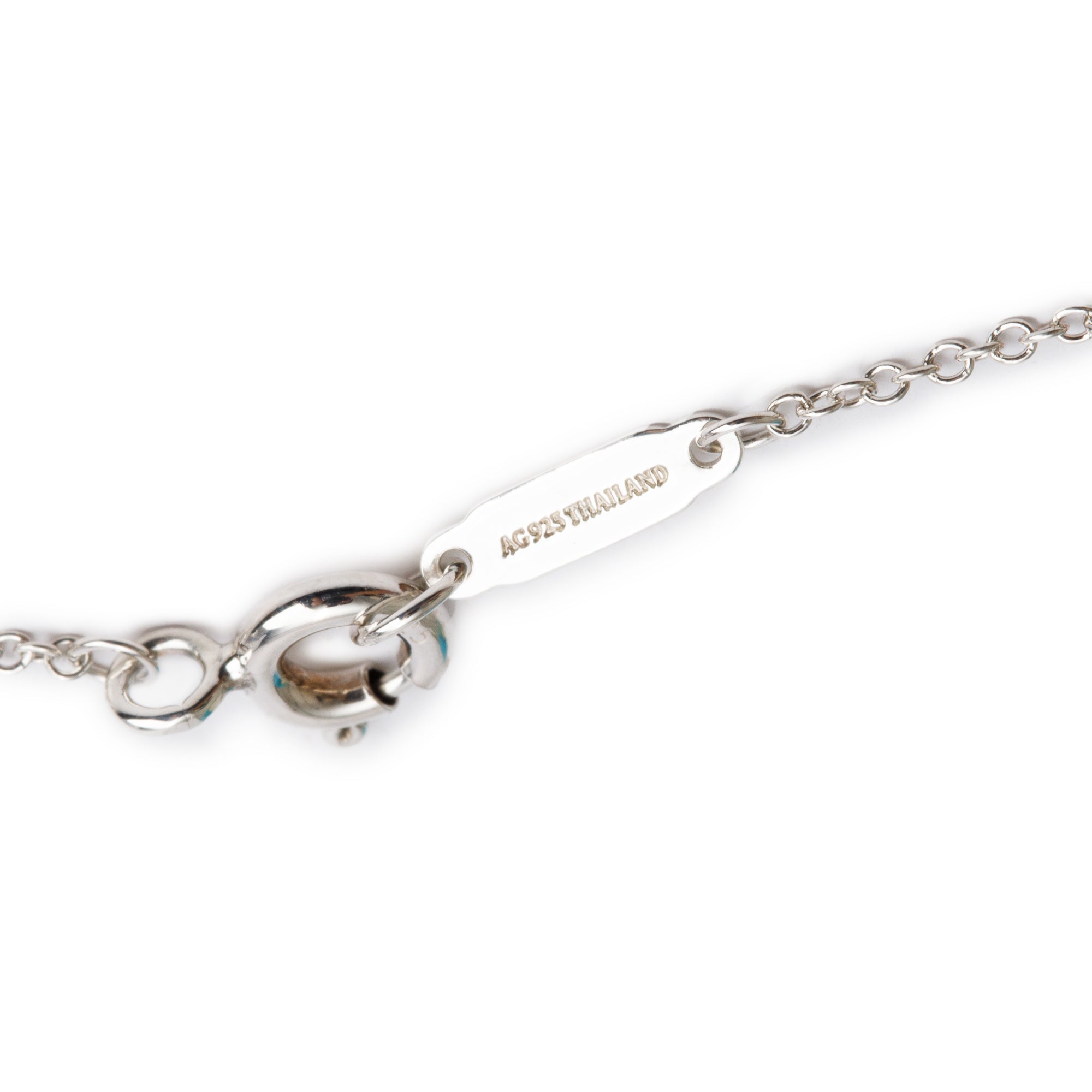Tiffany & Co. Sterling Silver Mini Bow Pendant Necklace