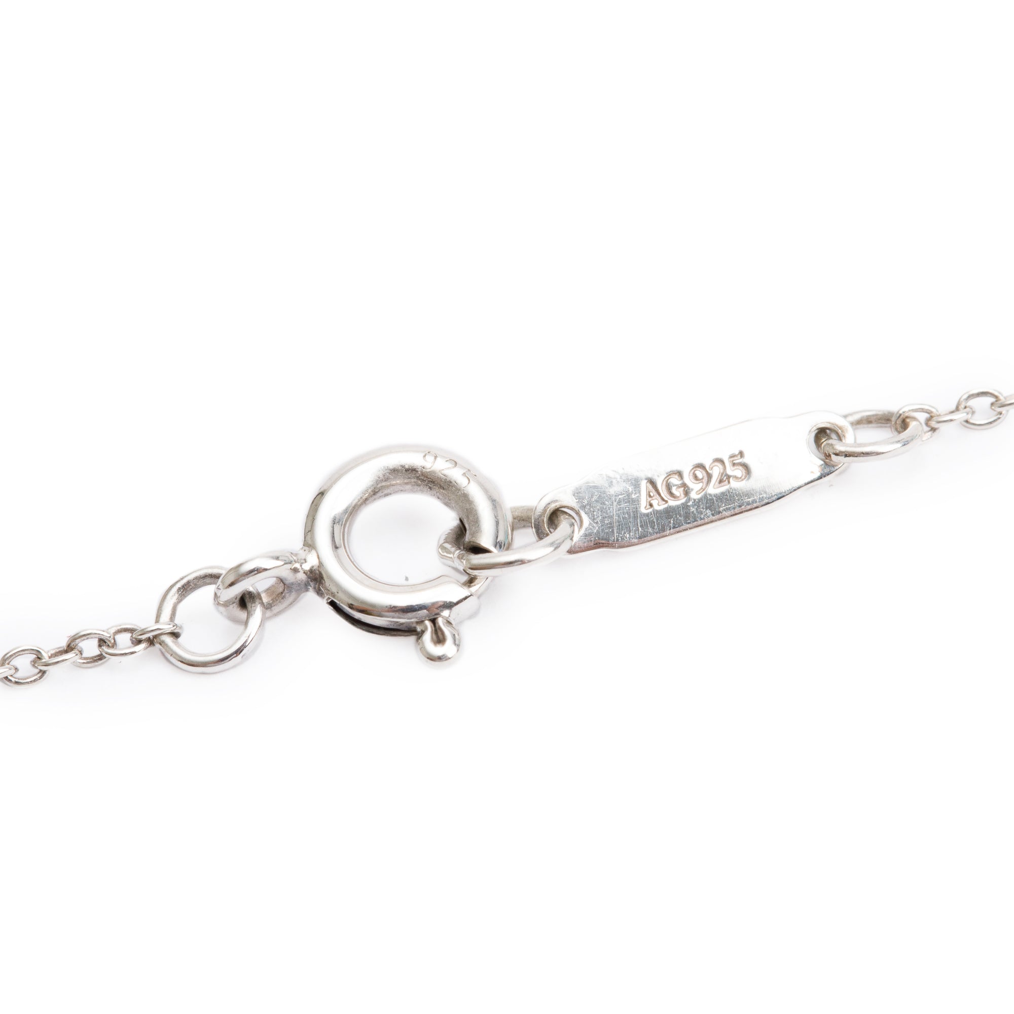 Tiffany & Co. Sterling Silver Mini Bow Pendant Necklace