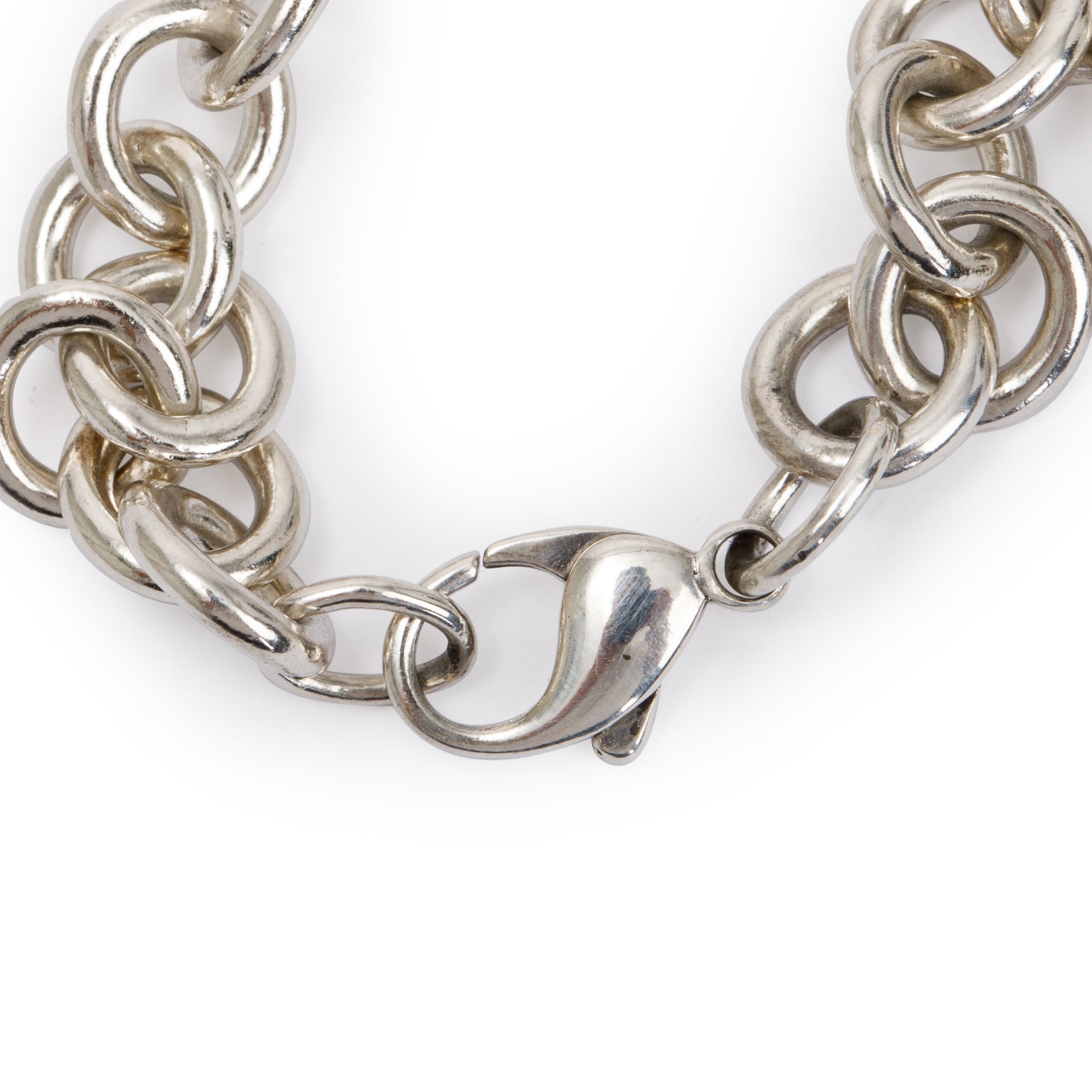 Tiffany & Co. Sterling Silver 'Mom' Heart Tag Charm Bracelet