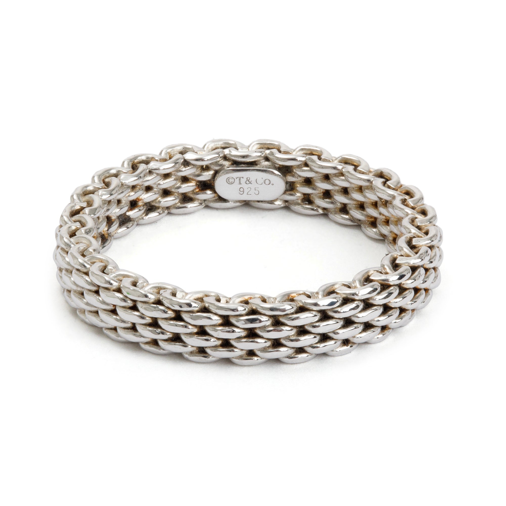 Tiffany & Co. Sterling Silver Narrow Somerset Ring, Size 6