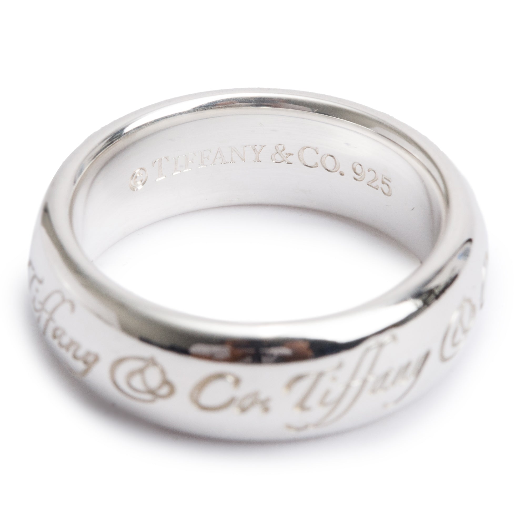 Tiffany & Co. Sterling Silver Notes 6MM Band Ring