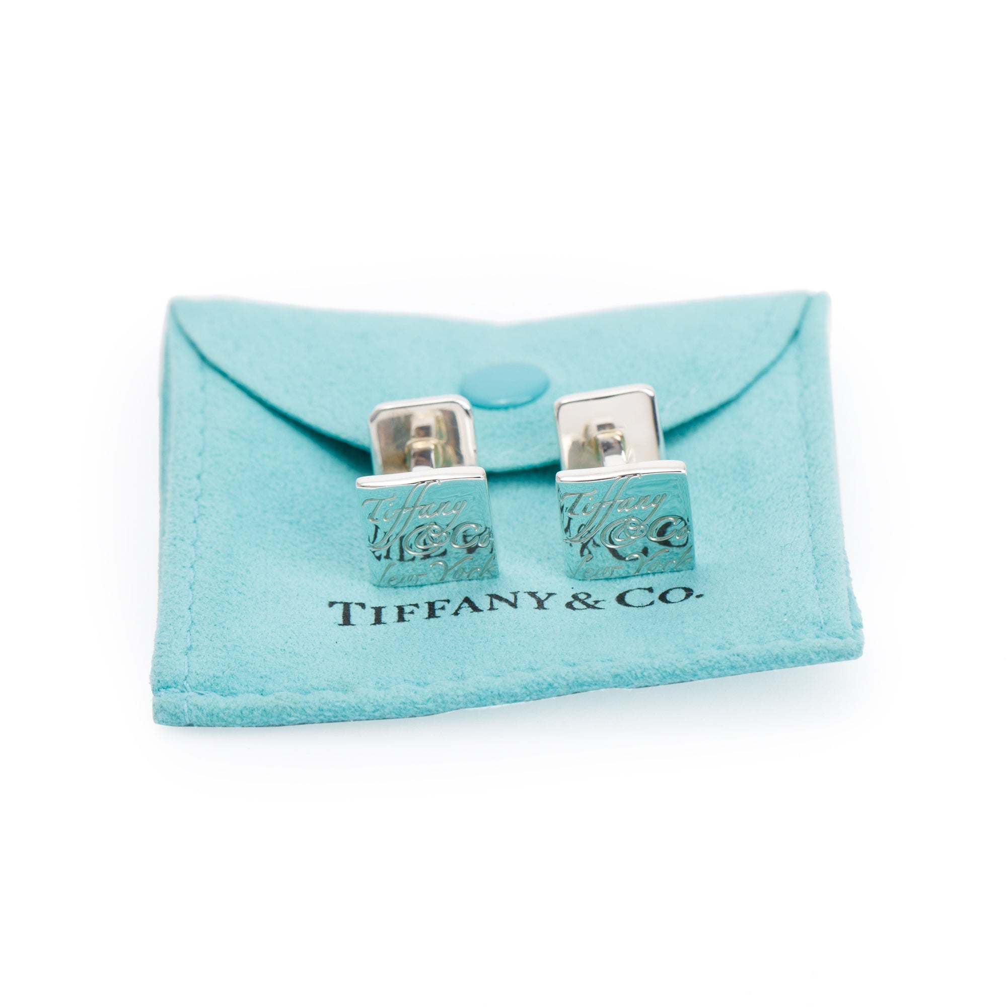 Tiffany & Co. Sterling Silver Notes Cufflinks