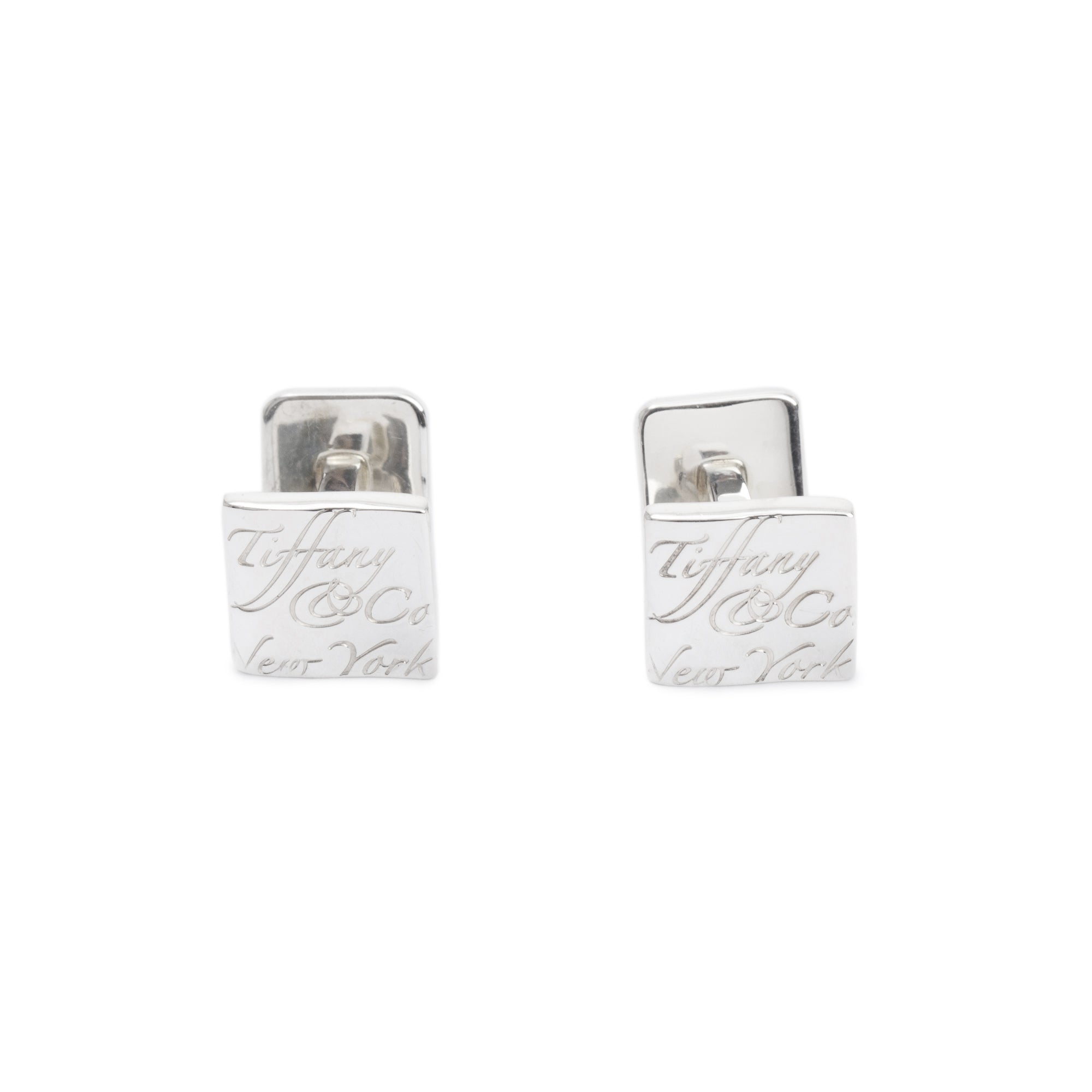 Tiffany & Co. Sterling Silver Notes Cufflinks