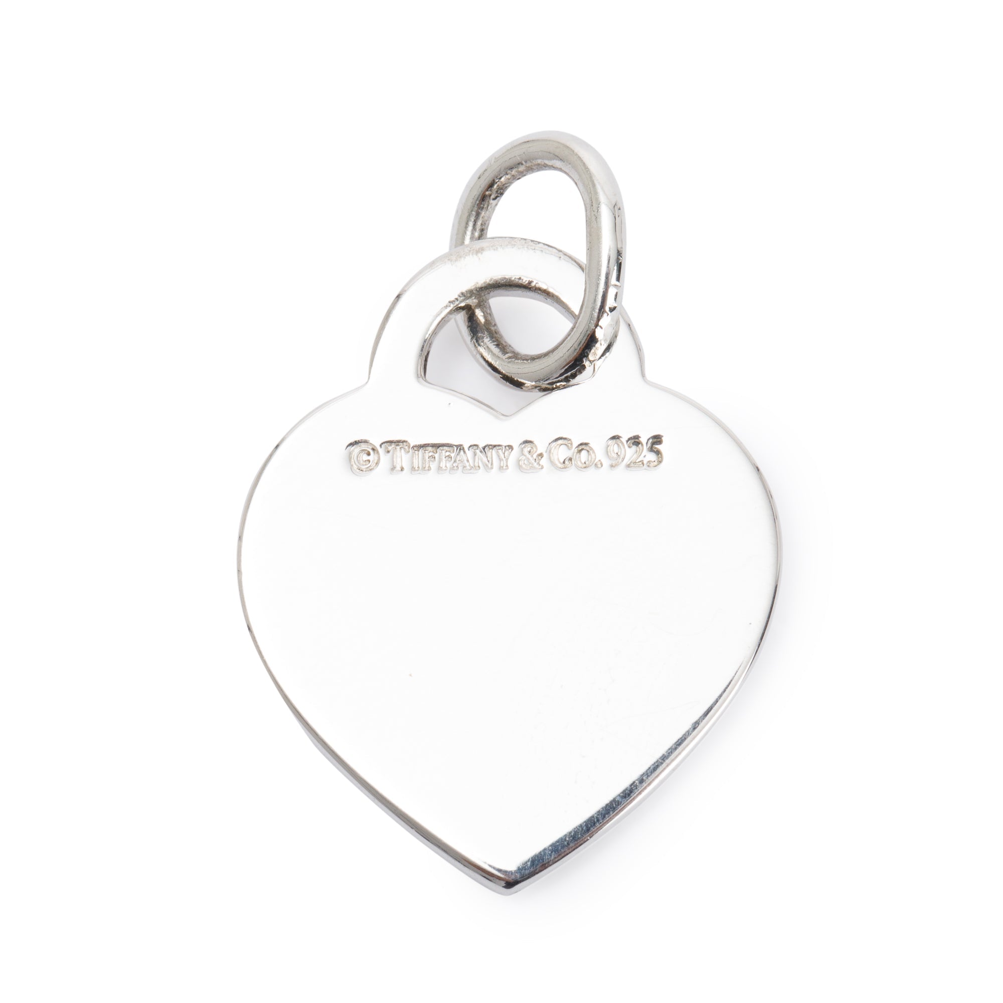 Tiffany & Co. Sterling Silver Notes Medium Heart Charm