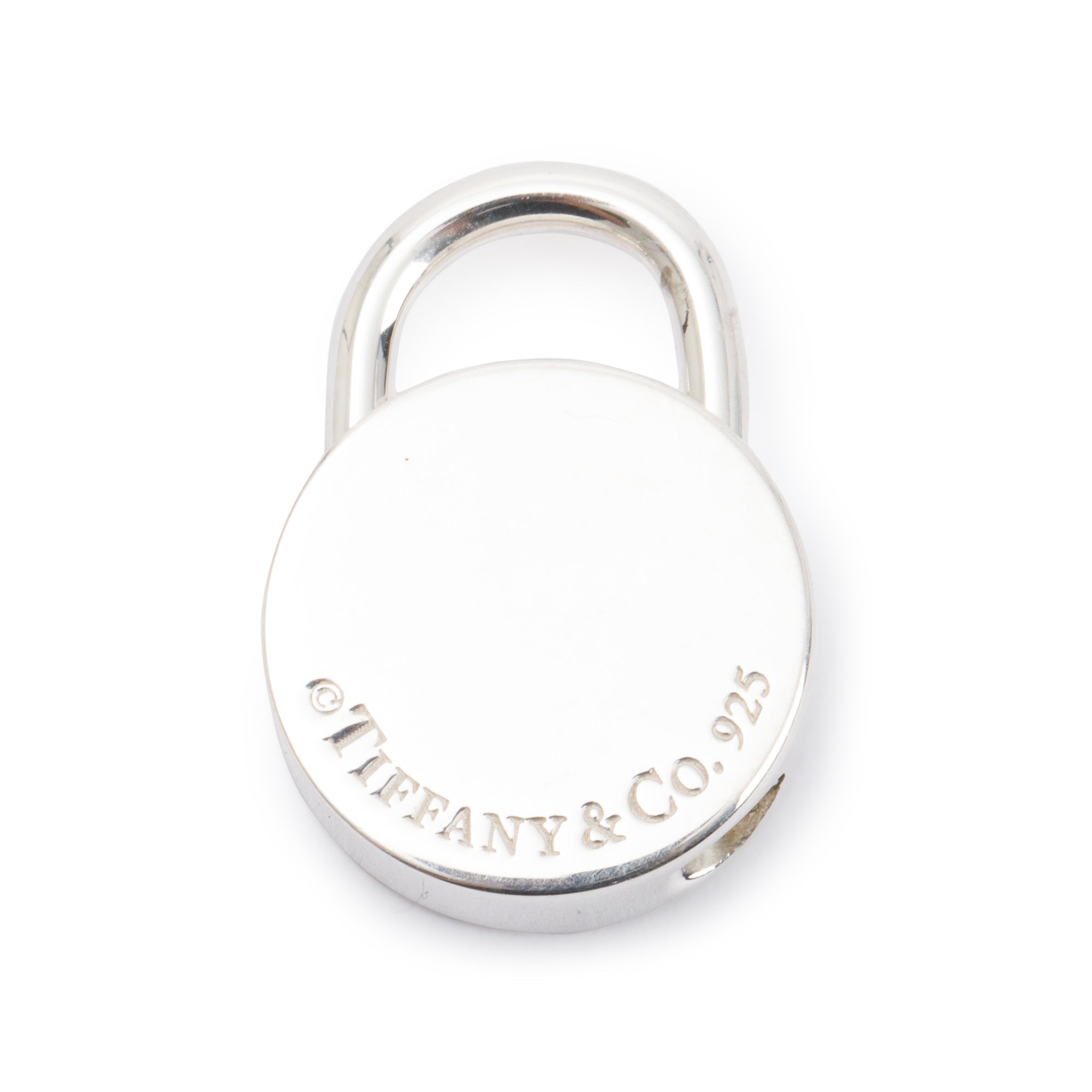 Tiffany & Co. Sterling Silver Notes Padlock Charm Pendant