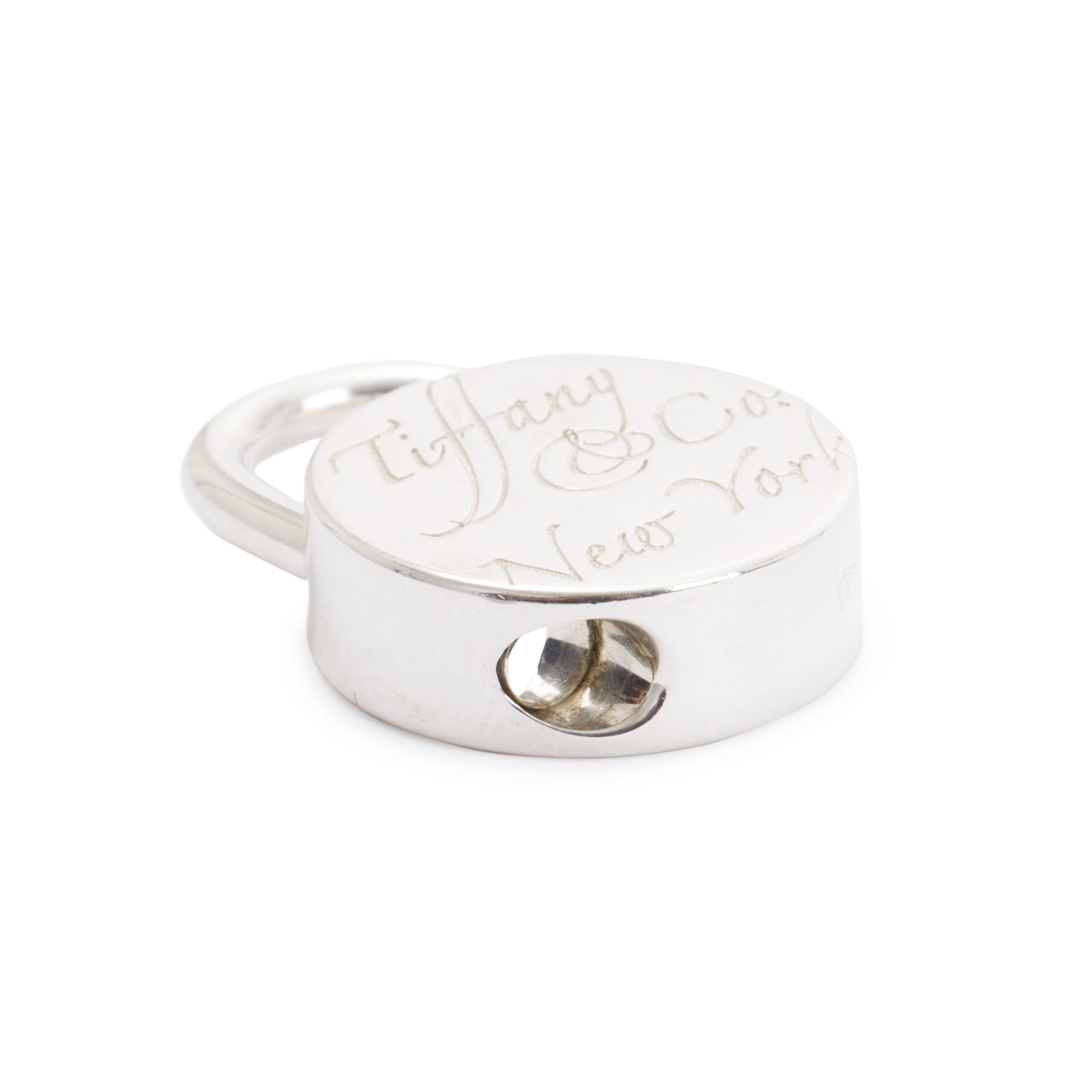 Tiffany & Co. Sterling Silver Notes Padlock Charm Pendant