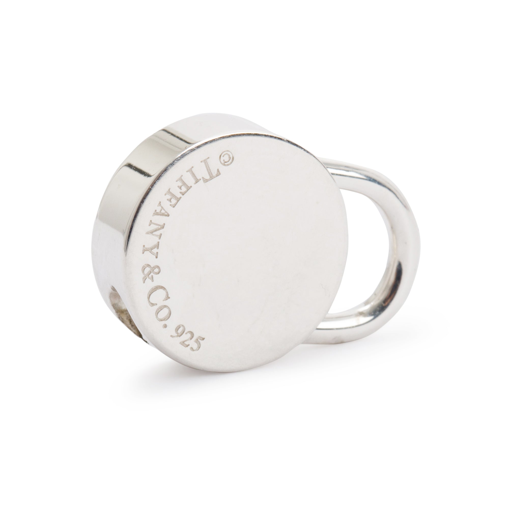Tiffany & Co. Sterling Silver Notes Padlock Charm Pendant