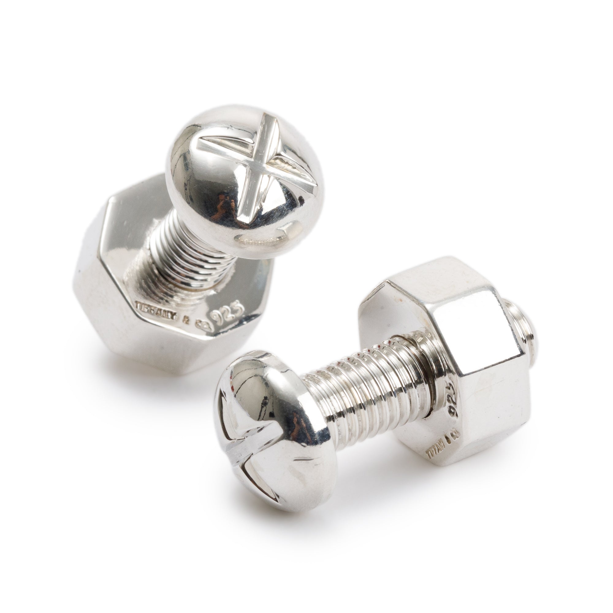 Tiffany & Co. Sterling Silver Nut & Bolt Cufflinks