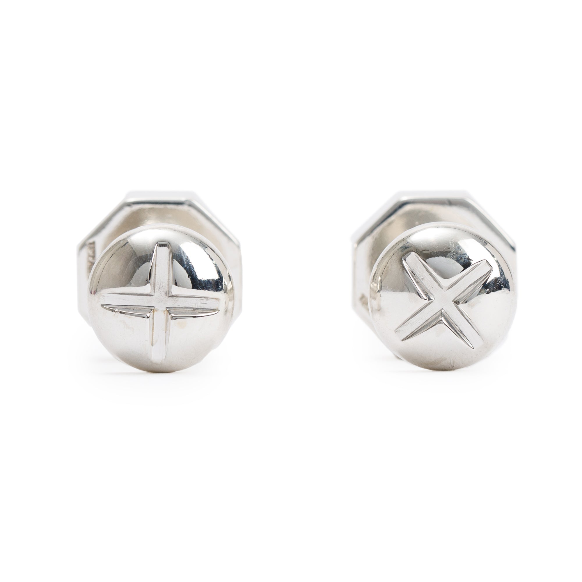 Tiffany & Co. Sterling Silver Nut & Bolt Cufflinks