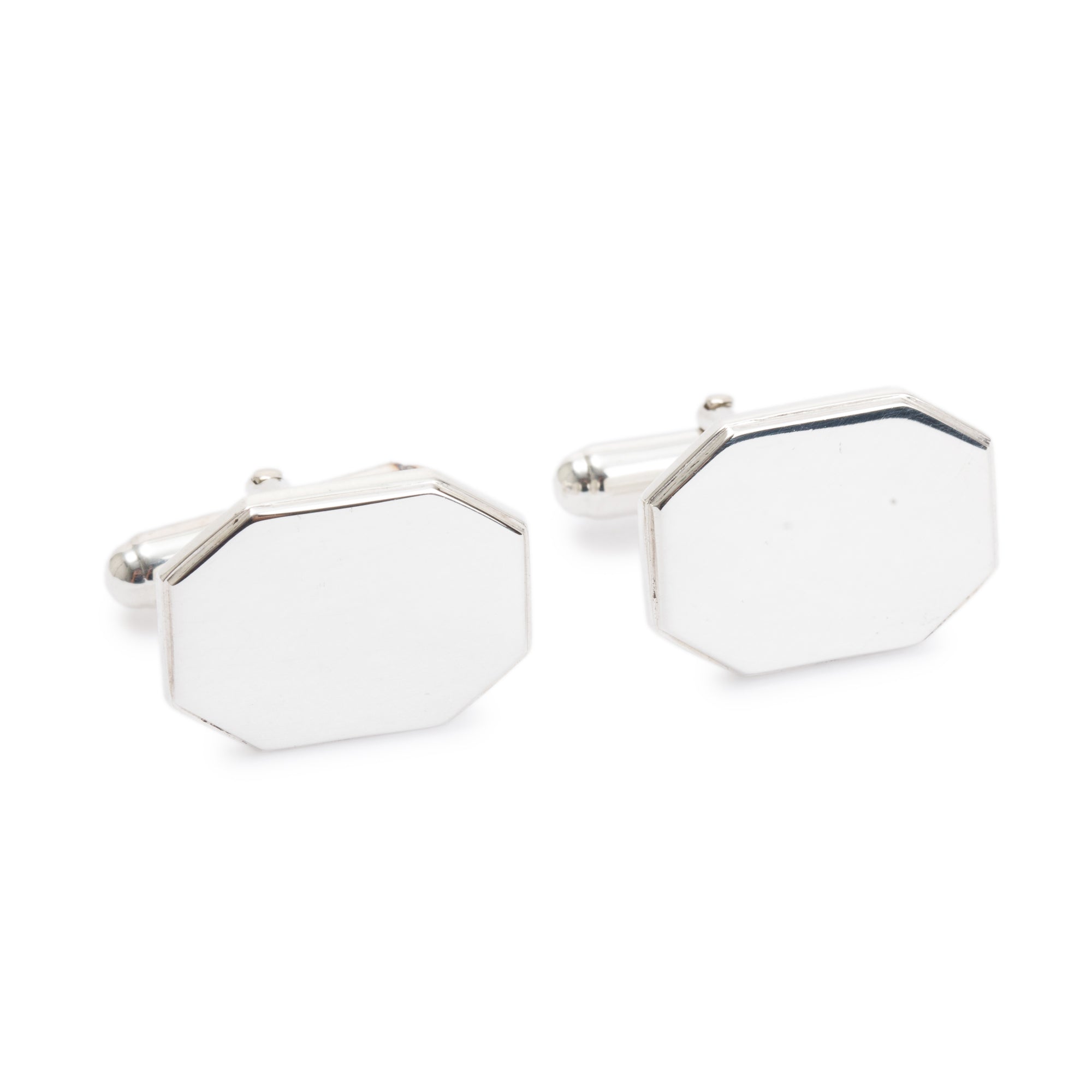 Tiffany & Co. Sterling Silver Octagonal Cufflinks