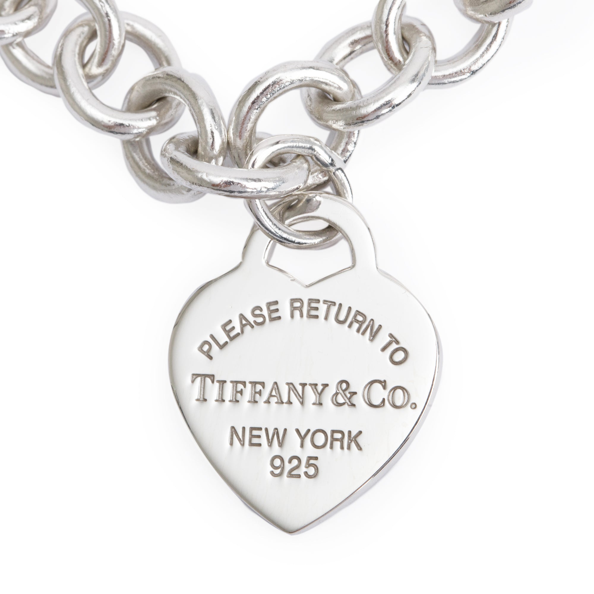 Tiffany & Co. Sterling Silver Return To Tiffany Heart Tag Necklace