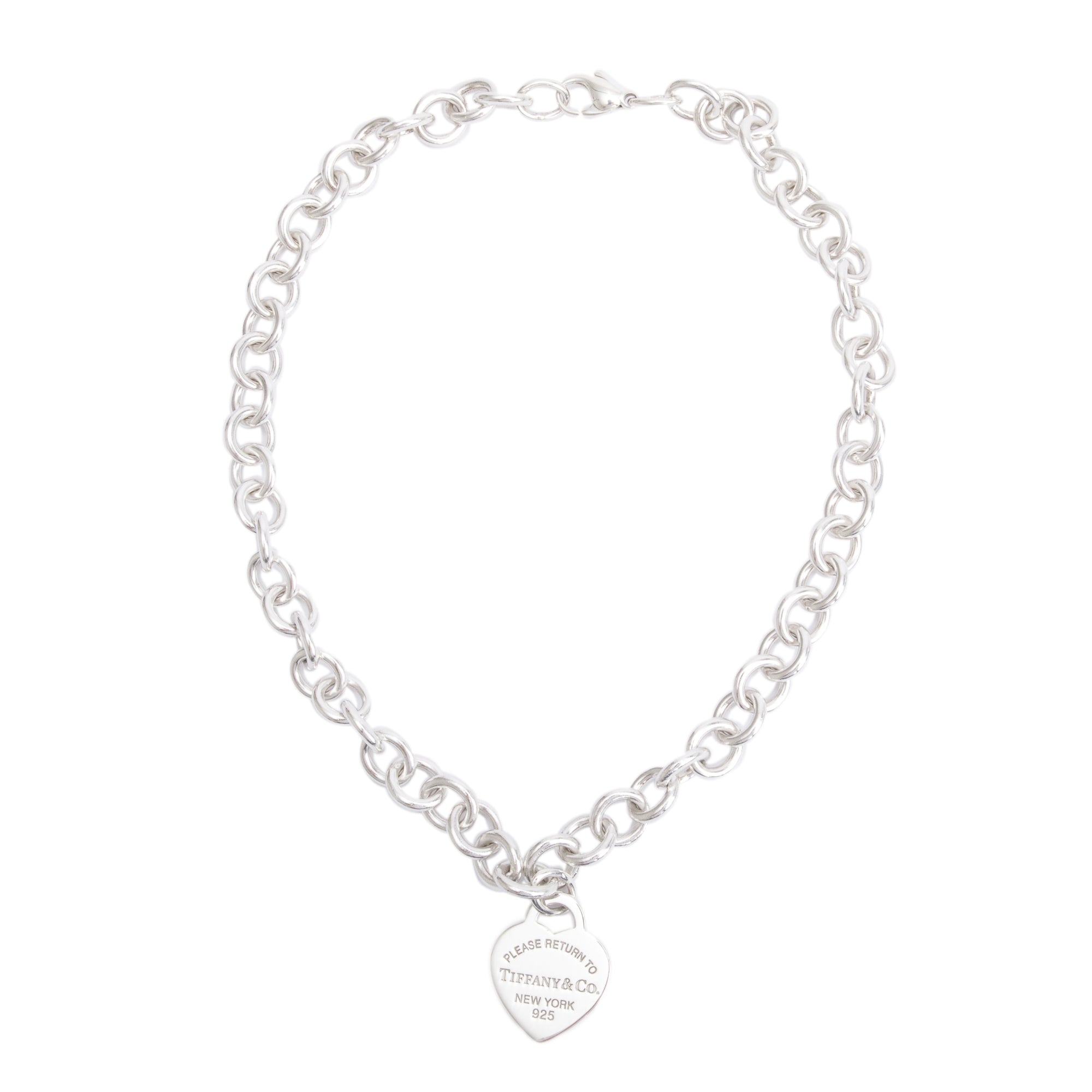 Tiffany & Co. Sterling Silver Return To Tiffany Heart Tag Necklace