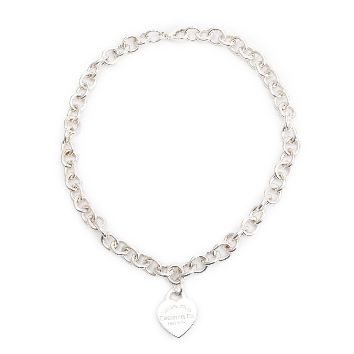 Tiffany & Co. Sterling Silver Return To Tiffany Heart Tag Necklace