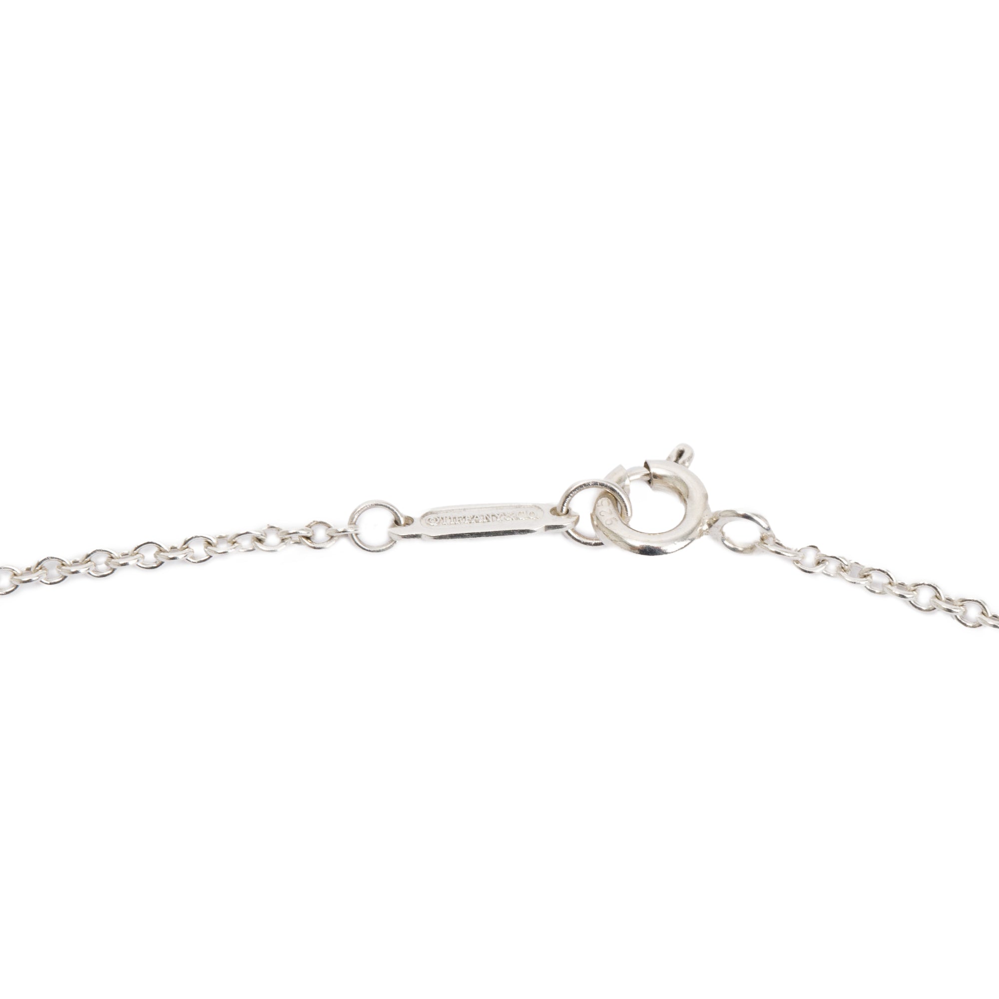 Tiffany & Co. Sterling Silver Return to Tiffany Heart Key Pendant Necklace