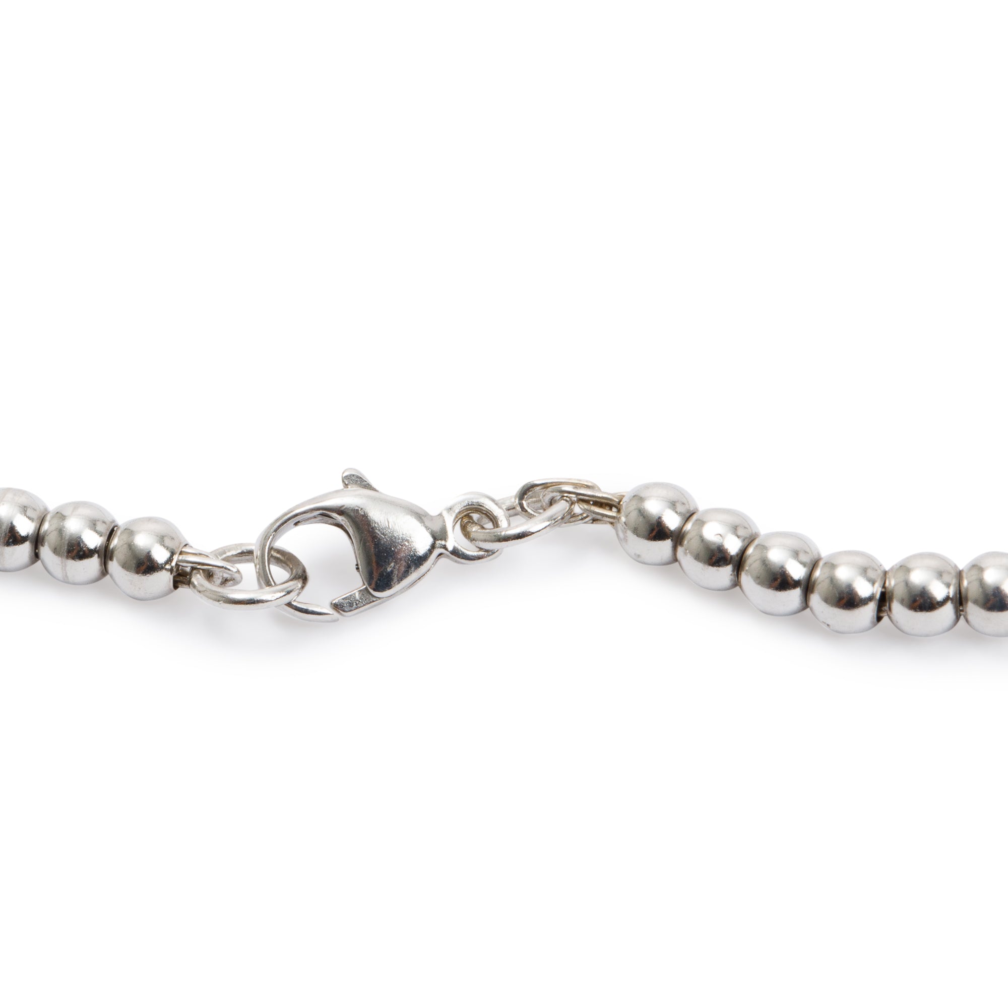 Tiffany & Co. Sterling Silver Return to Tiffany Heart Lock Mini Bead Bracelet