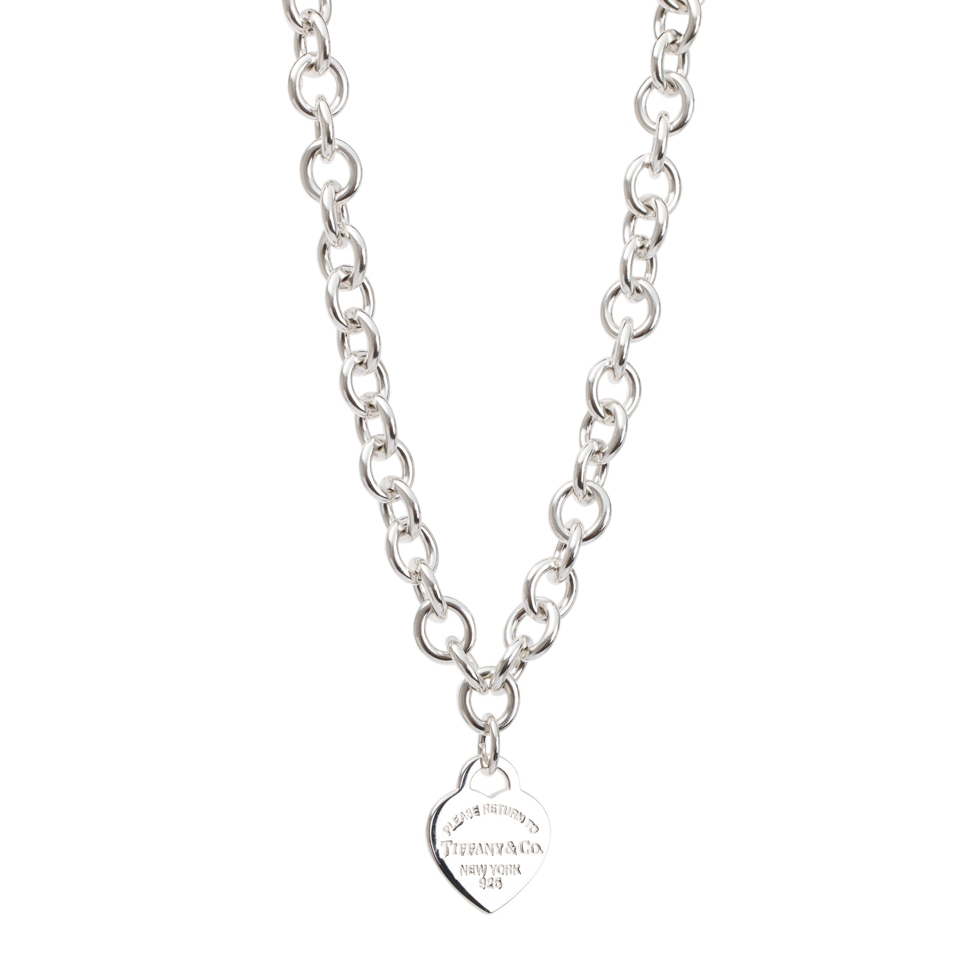 Tiffany & Co. Sterling Silver Return to Tiffany Heart Tag Necklace