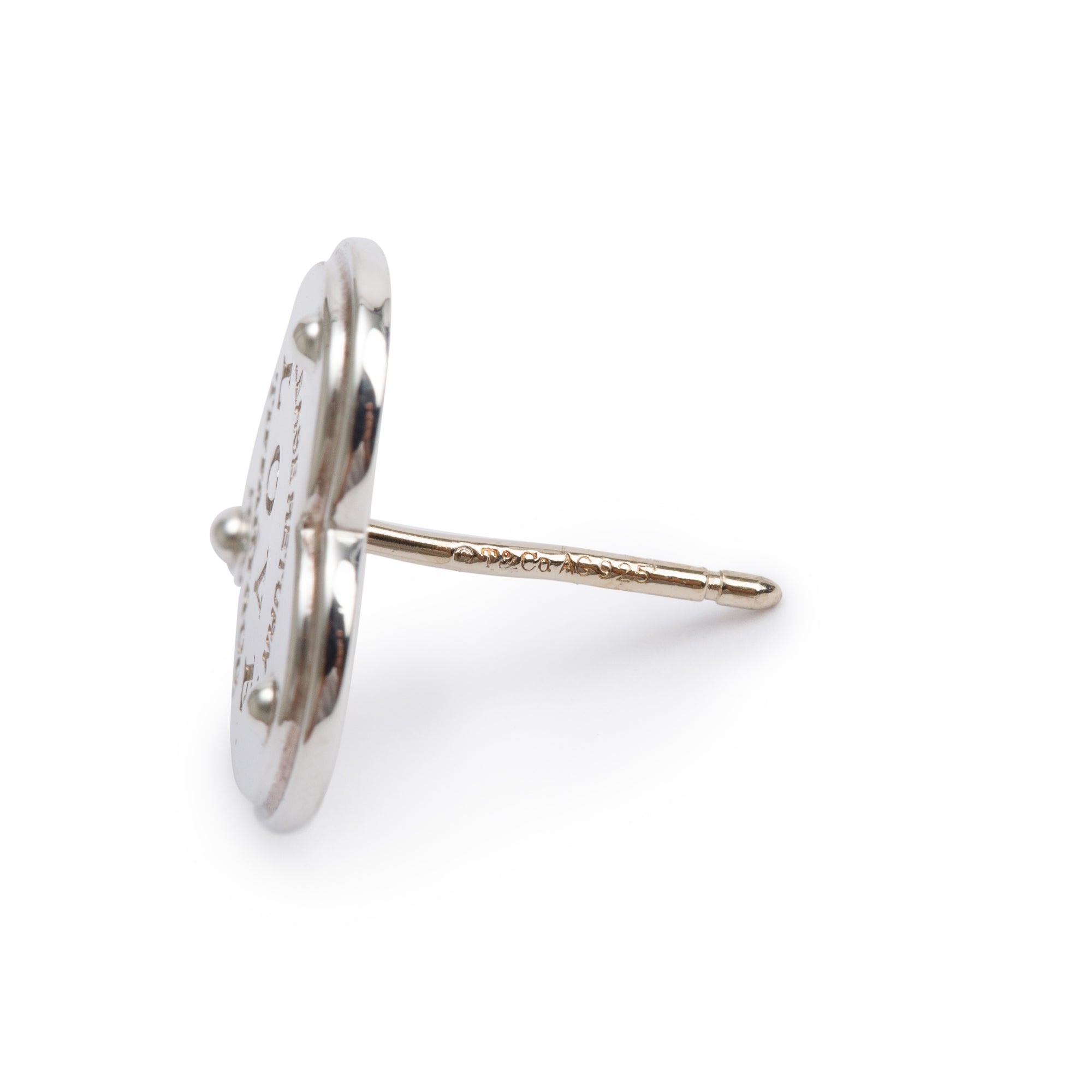 Tiffany & Co. Sterling Silver Return to Tiffany Love Heart Stud Earrings