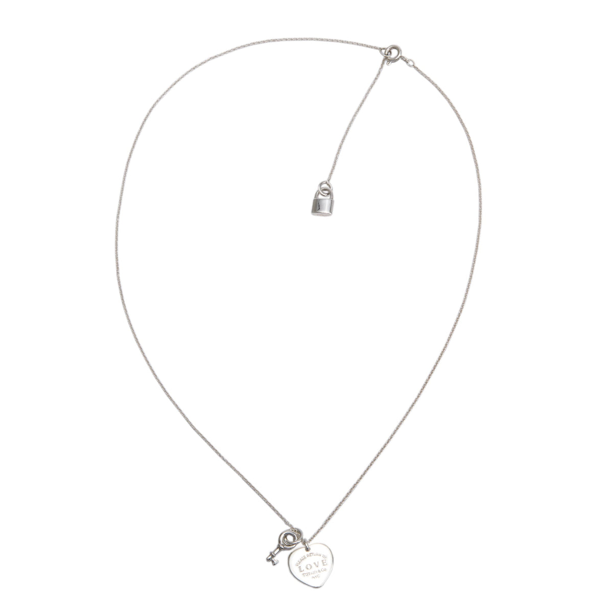 Tiffany & Co. Sterling Silver Return to Tiffany Love Heart Tag Key