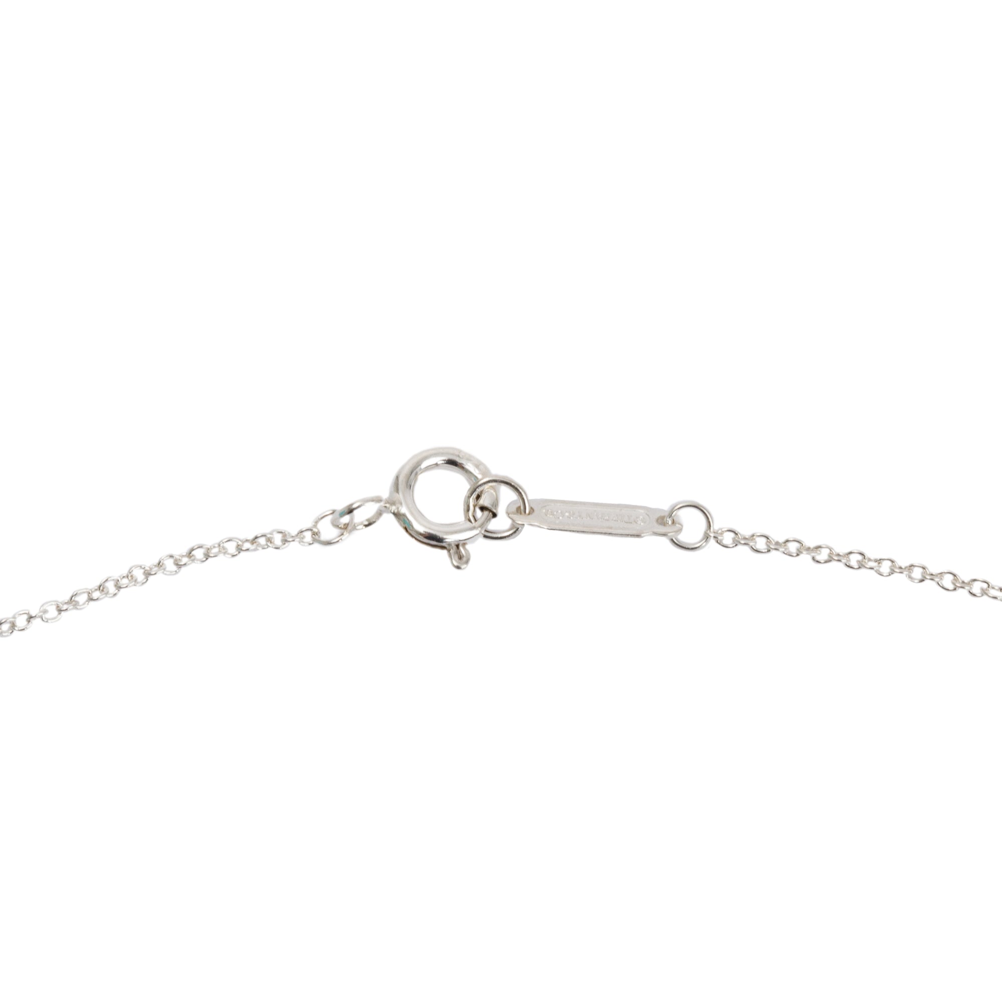 Tiffany & Co. Sterling Silver Return to Tiffany Medium Heart Tag & Key Pendant Necklace w/ Box & Receipt