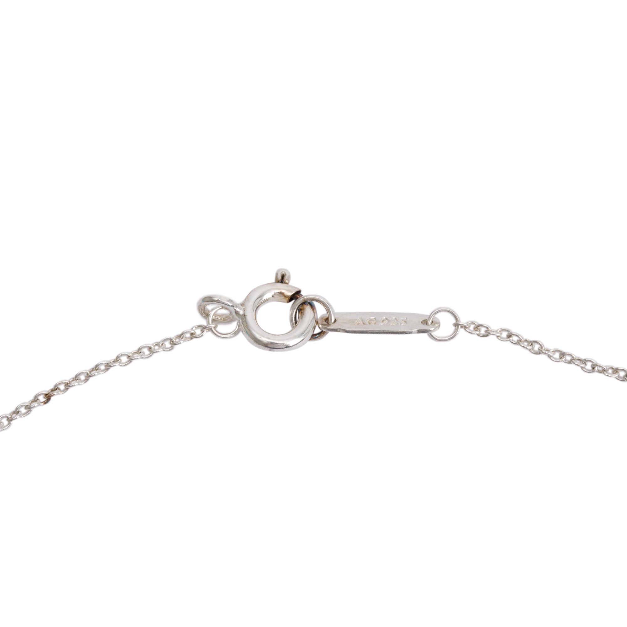 Tiffany & Co. Sterling Silver Sapphire Enchant Heart Key Pendant Necklace w/ Box & Receipt