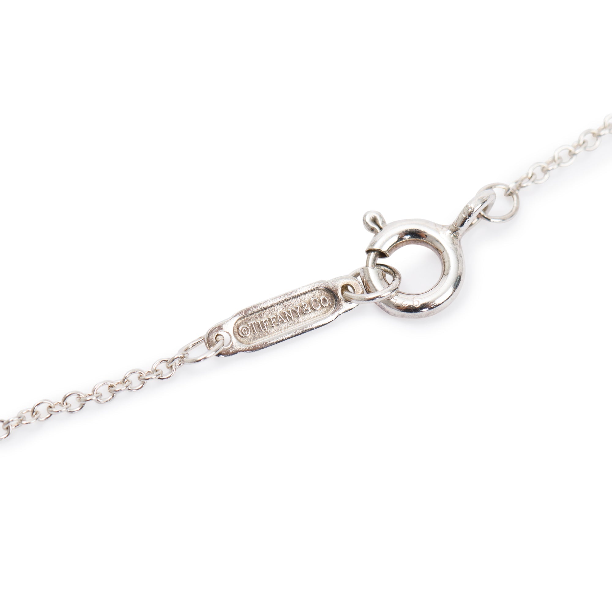 Tiffany & Co. Sterling Silver Small 1837 Interlocking Circles Pendant Necklace