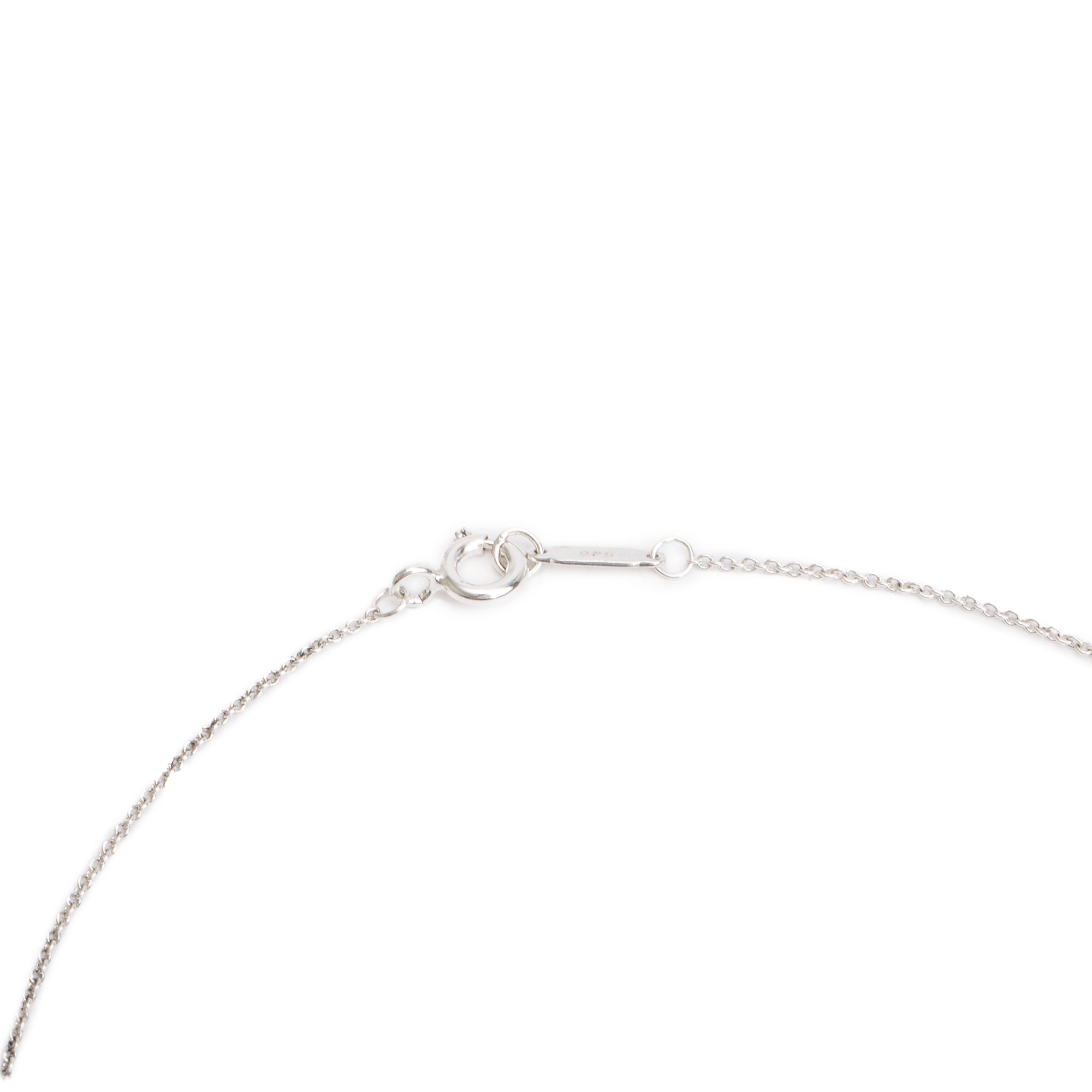 Tiffany & Co. Sterling Silver Small Atlas Pierced Circle Pendant Necklace