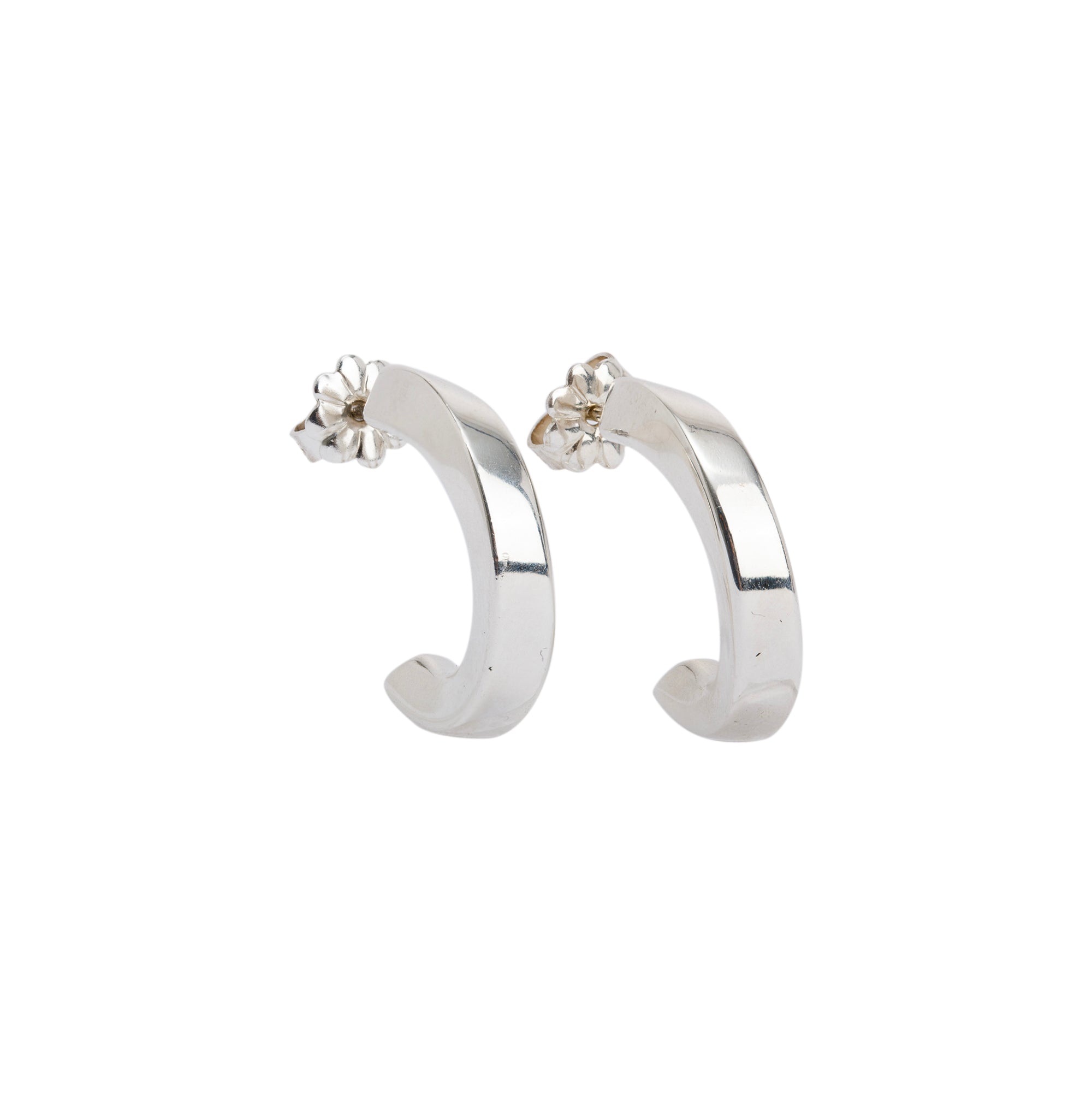 Tiffany & Co. Sterling Silver Small Twisted Hoop Earrings
