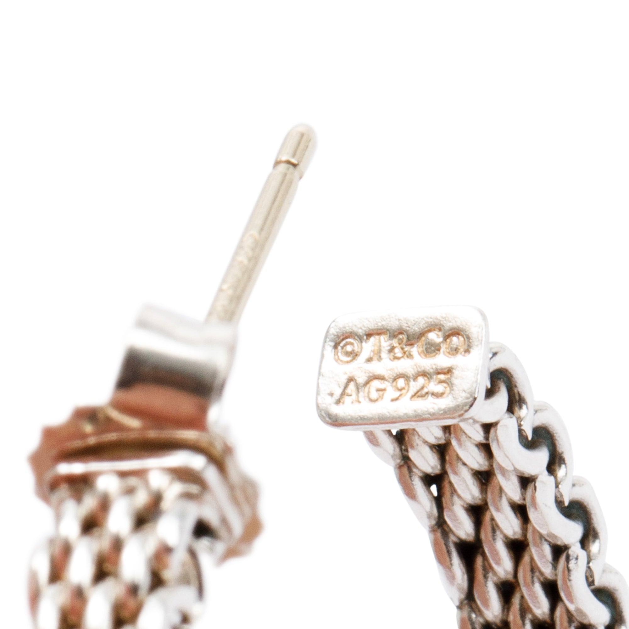 Tiffany & Co. Sterling Silver Somerset Medium Hoop Earrings