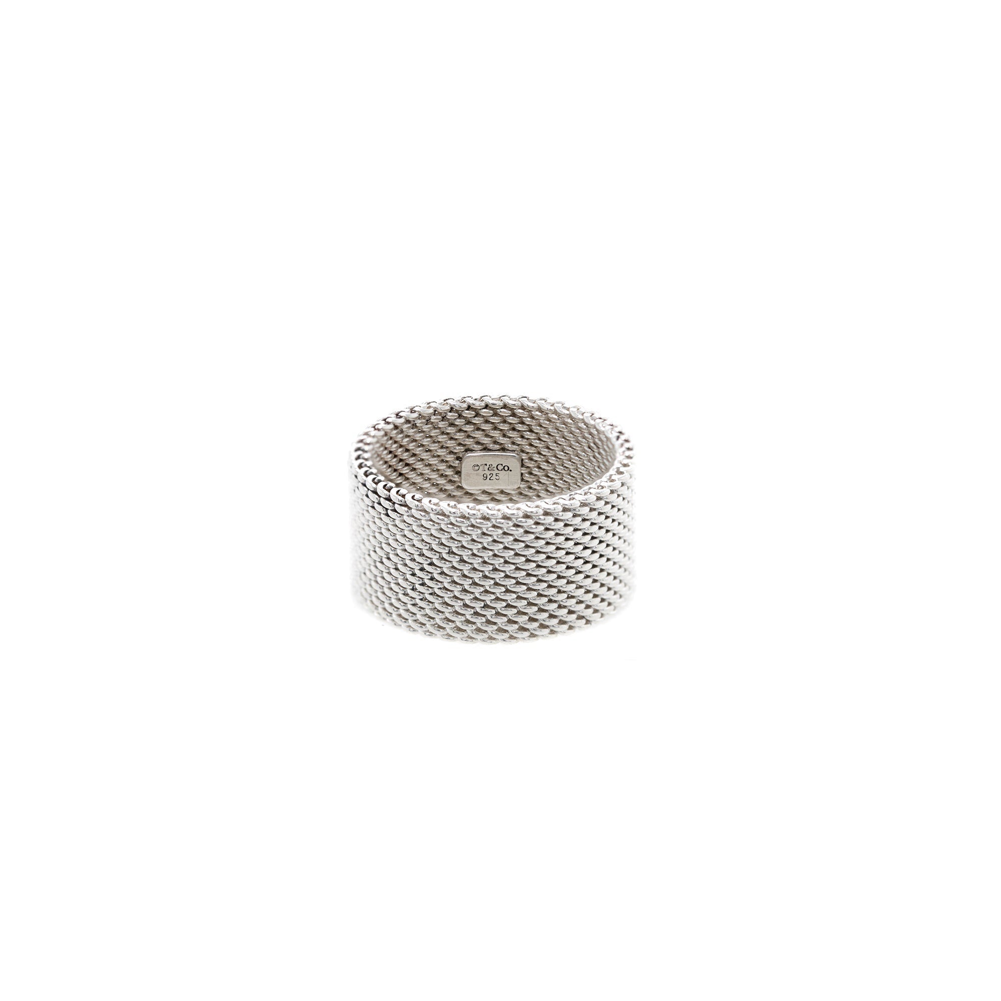 Tiffany & Co. Sterling Silver Somerset Mesh Band Ring