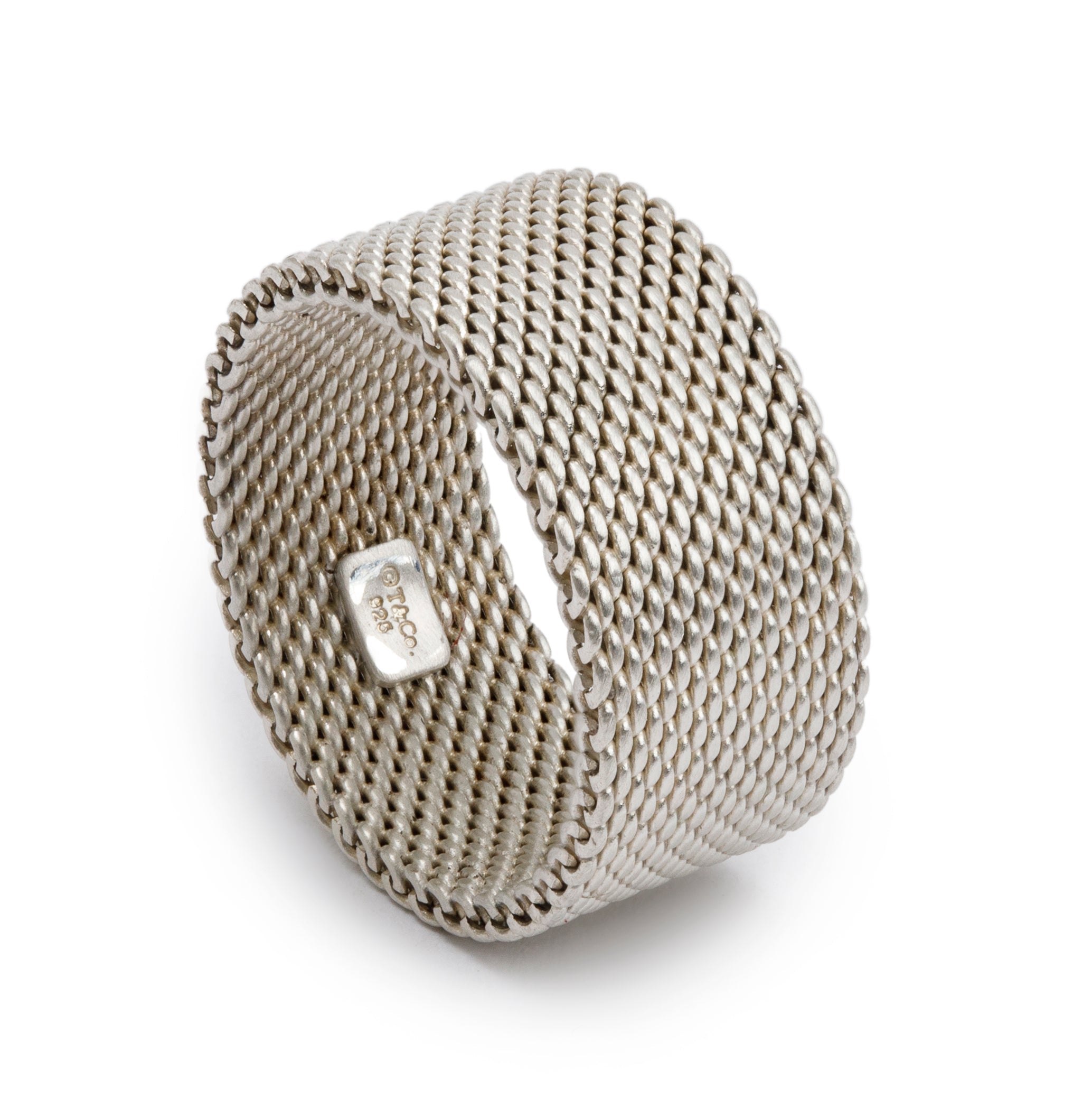 Tiffany & Co. Sterling Silver Somerset Mesh Ring, Size 7