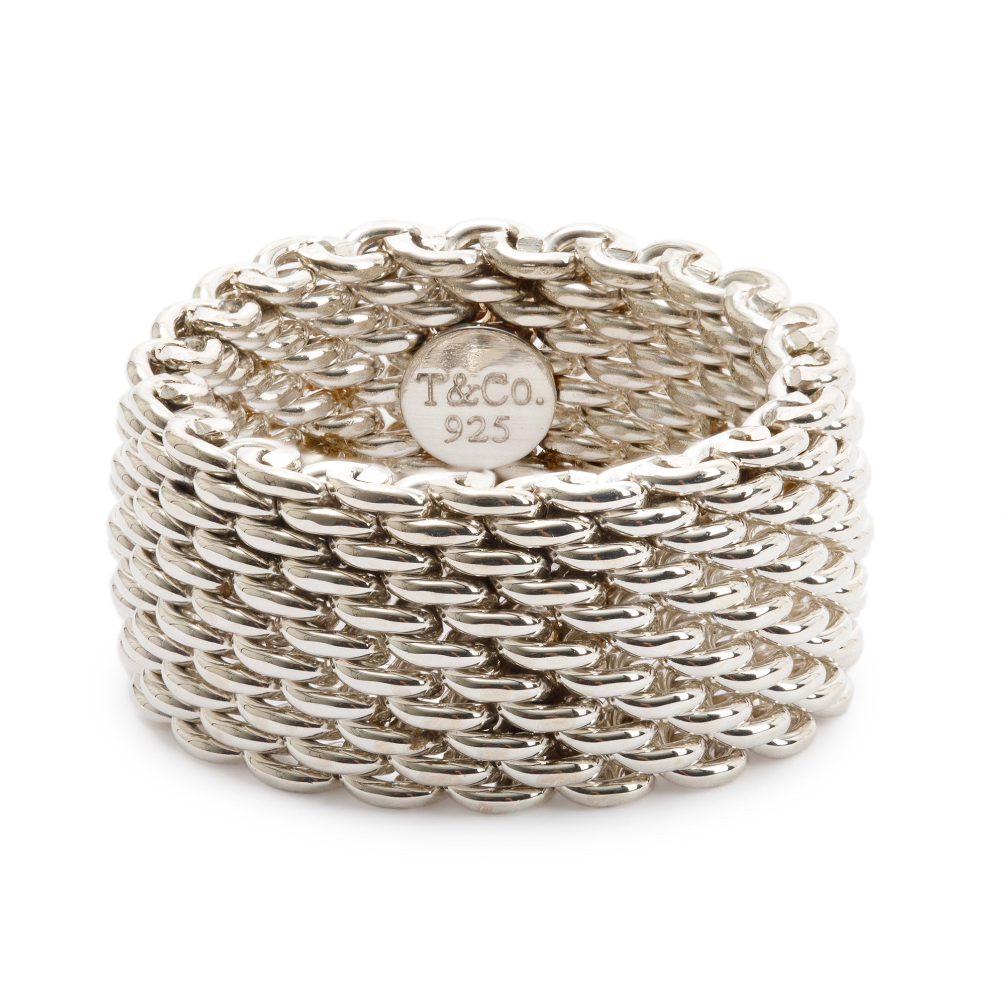Tiffany & Co. Sterling Silver Somerset Mesh Ring