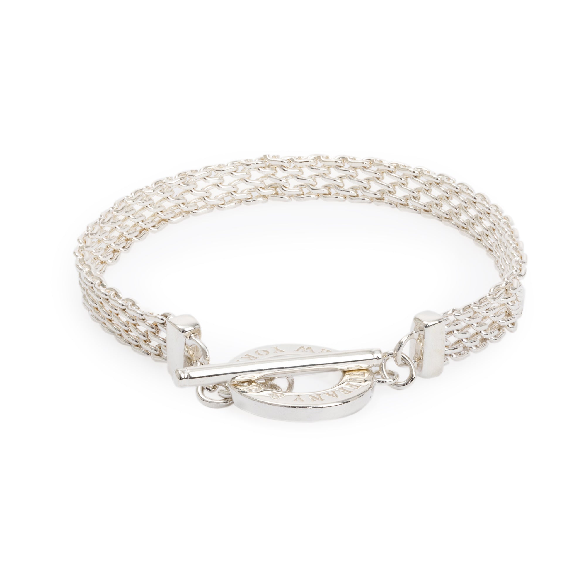 Tiffany & Co. Sterling Silver Somerset Toggle Bracelet