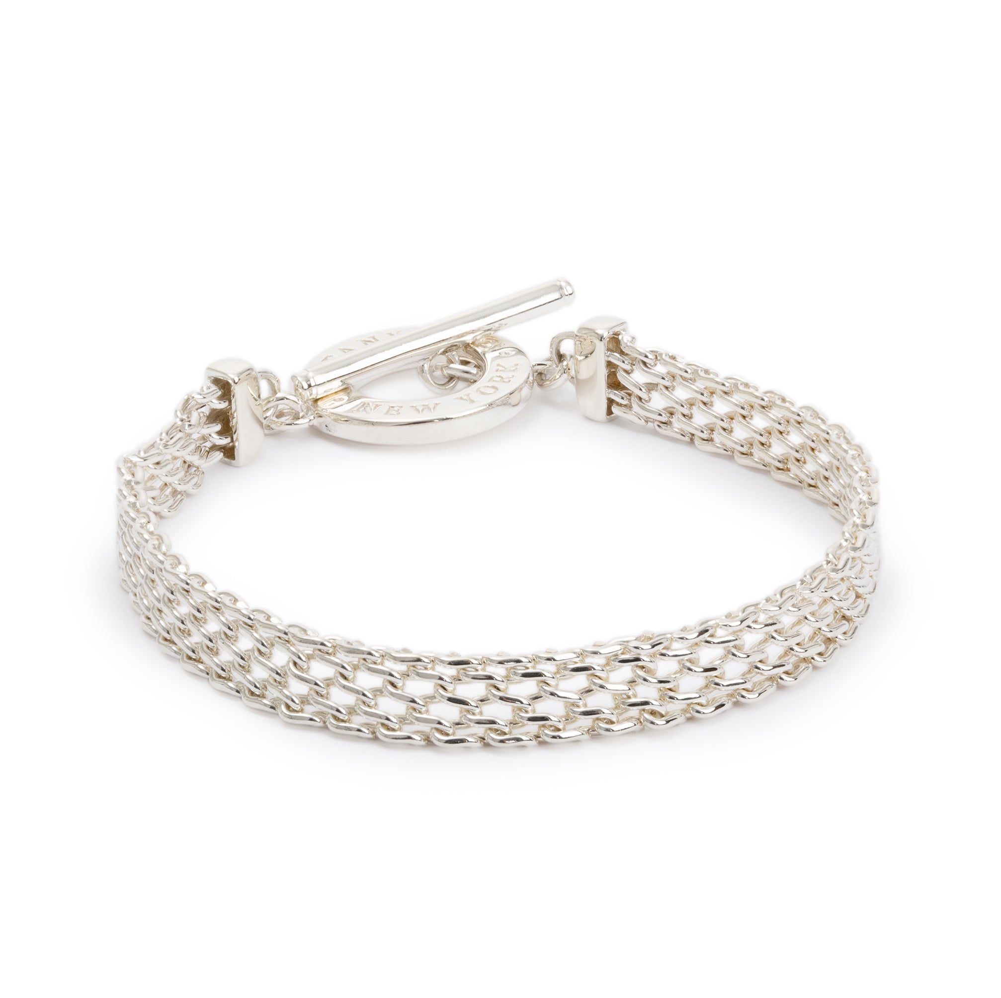 Tiffany & Co. Sterling Silver Somerset Toggle Bracelet