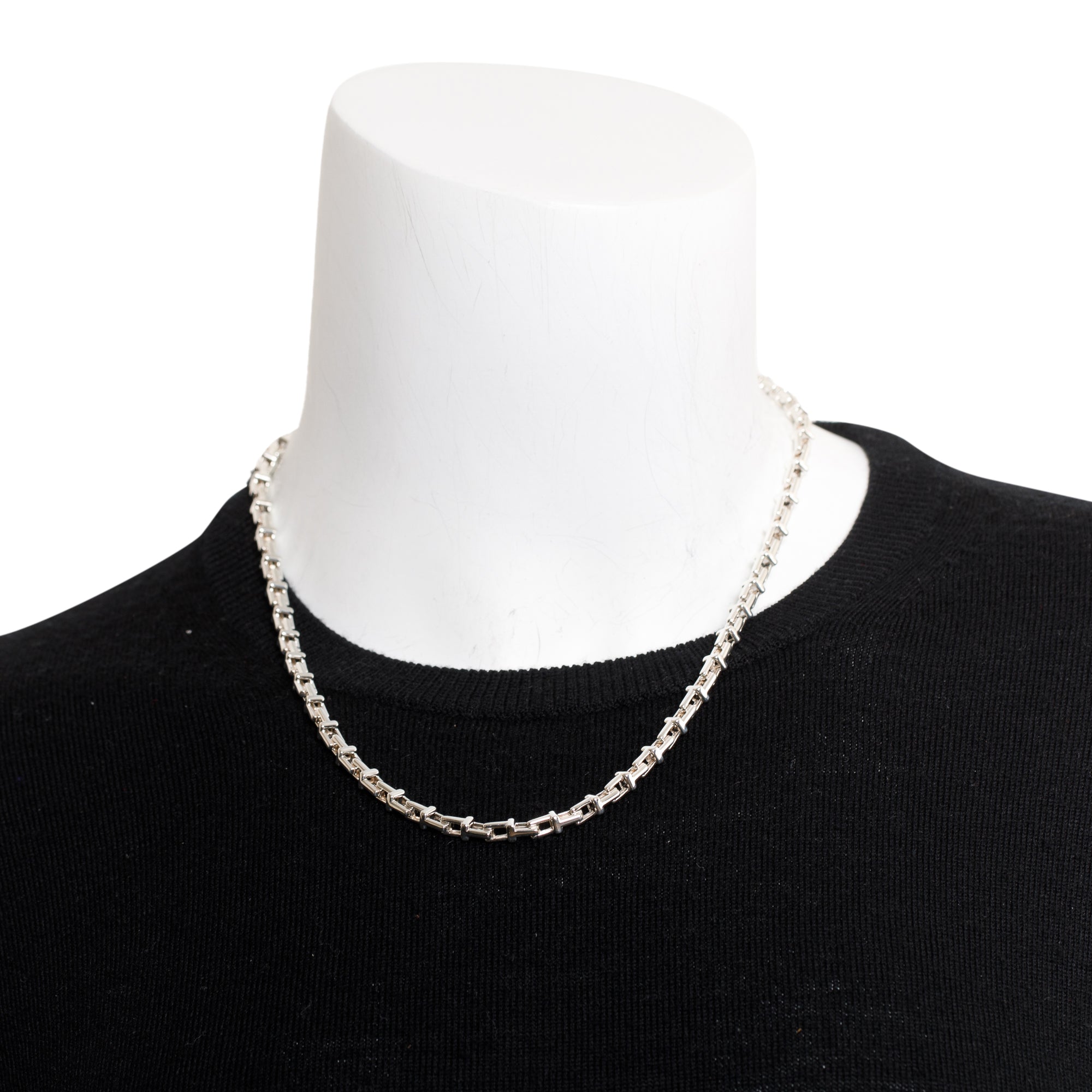 Tiffany & Co. Sterling Silver T Chain Necklace