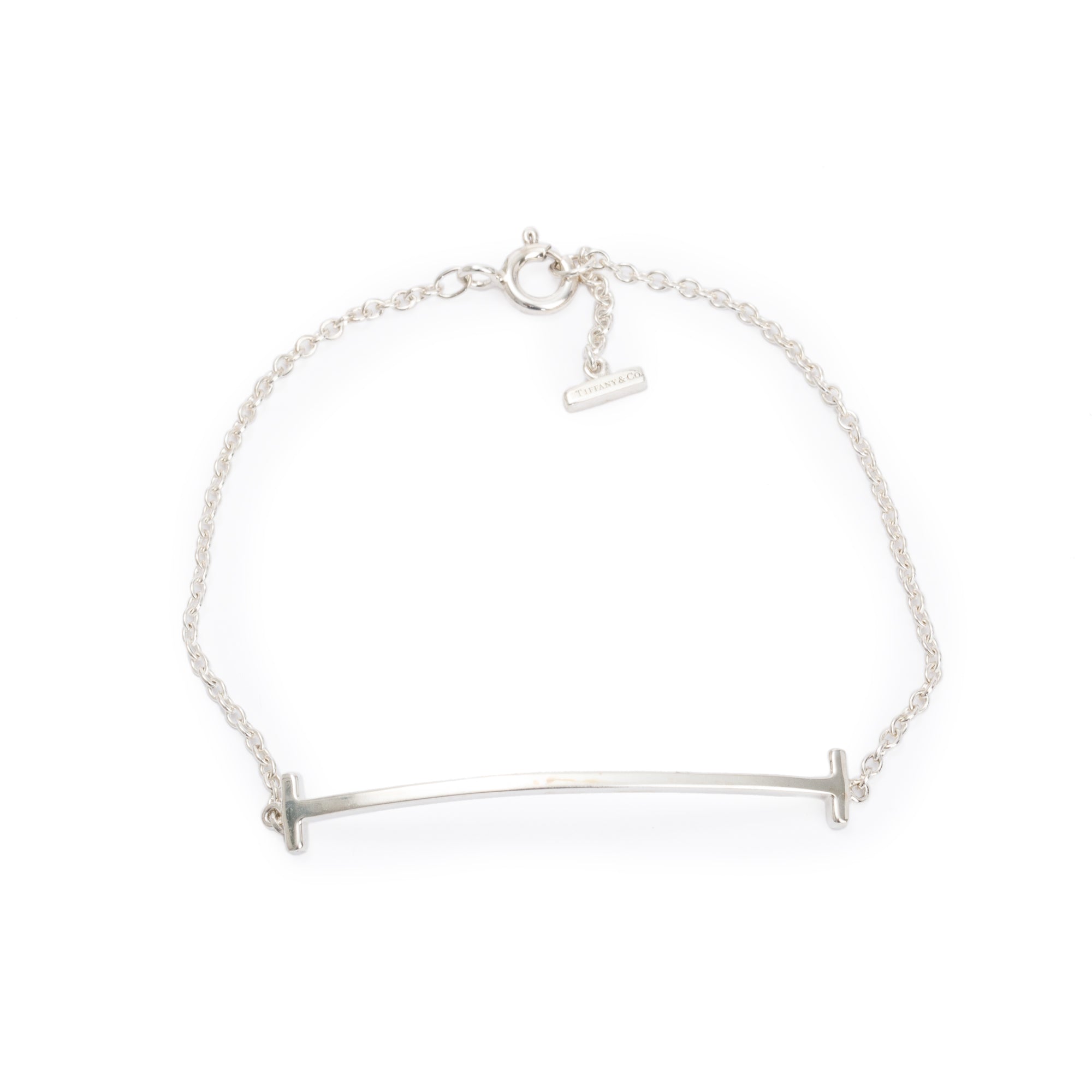 Tiffany & Co. Sterling Silver T Smile Bracelet