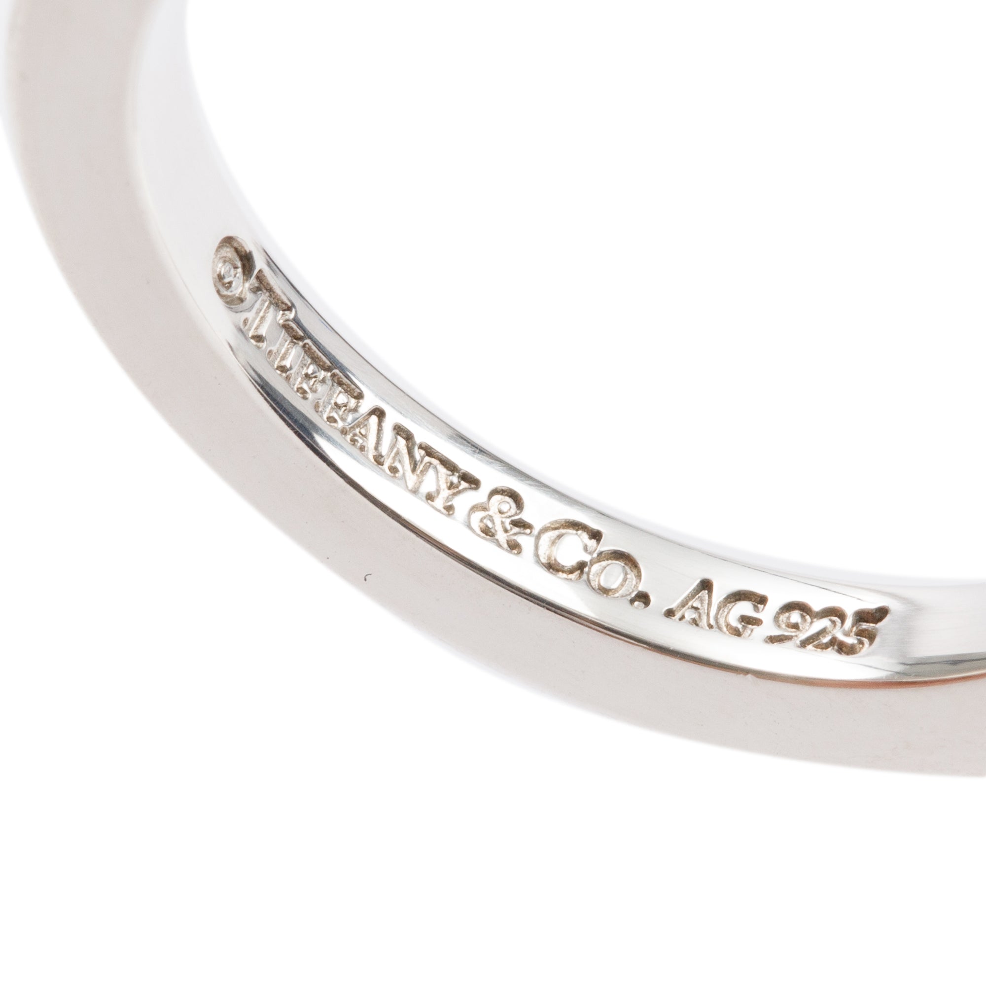 Tiffany & Co. Sterling Silver T Square Ring, Size 9.25