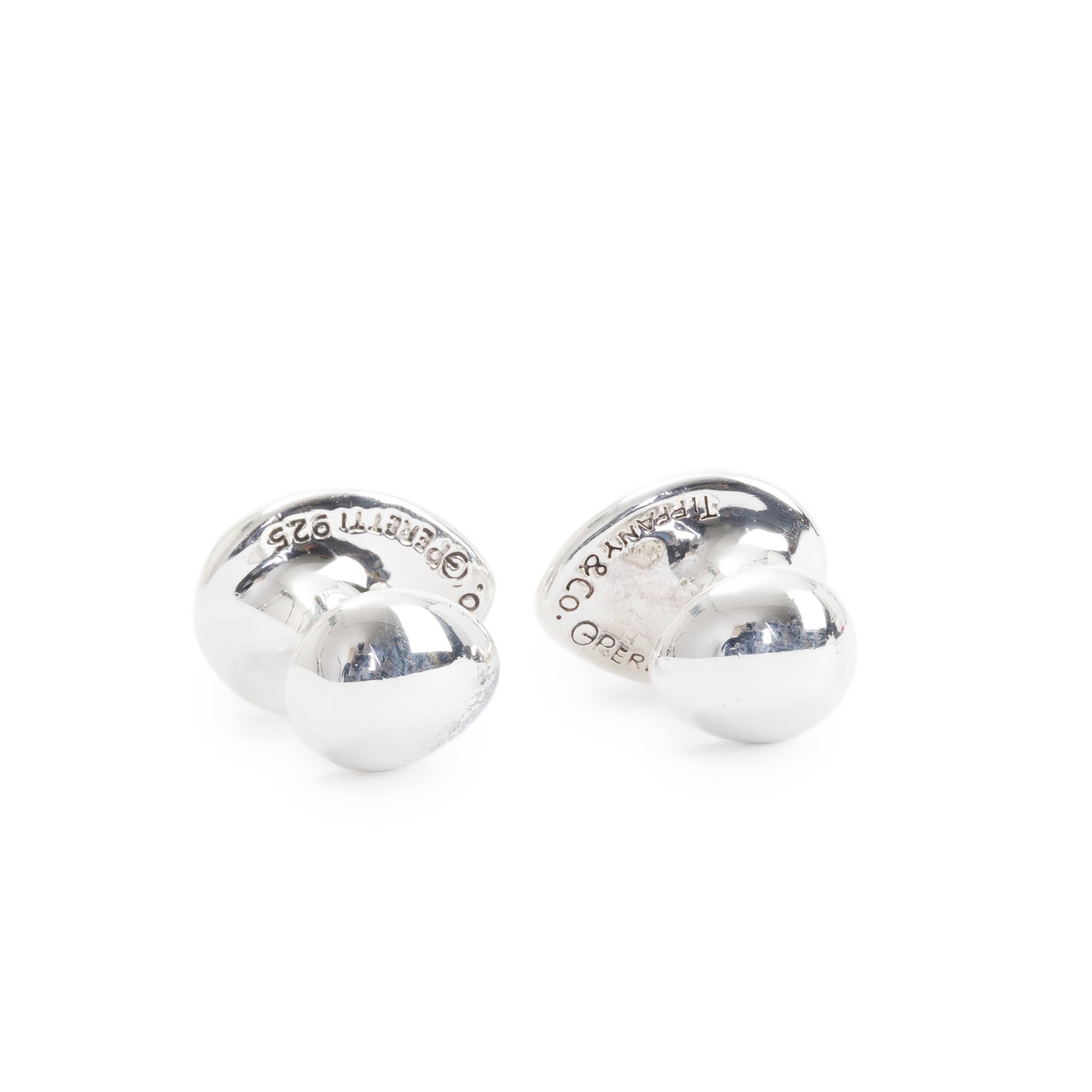 Tiffany & Co. Sterling Silver Teardrop Cufflinks