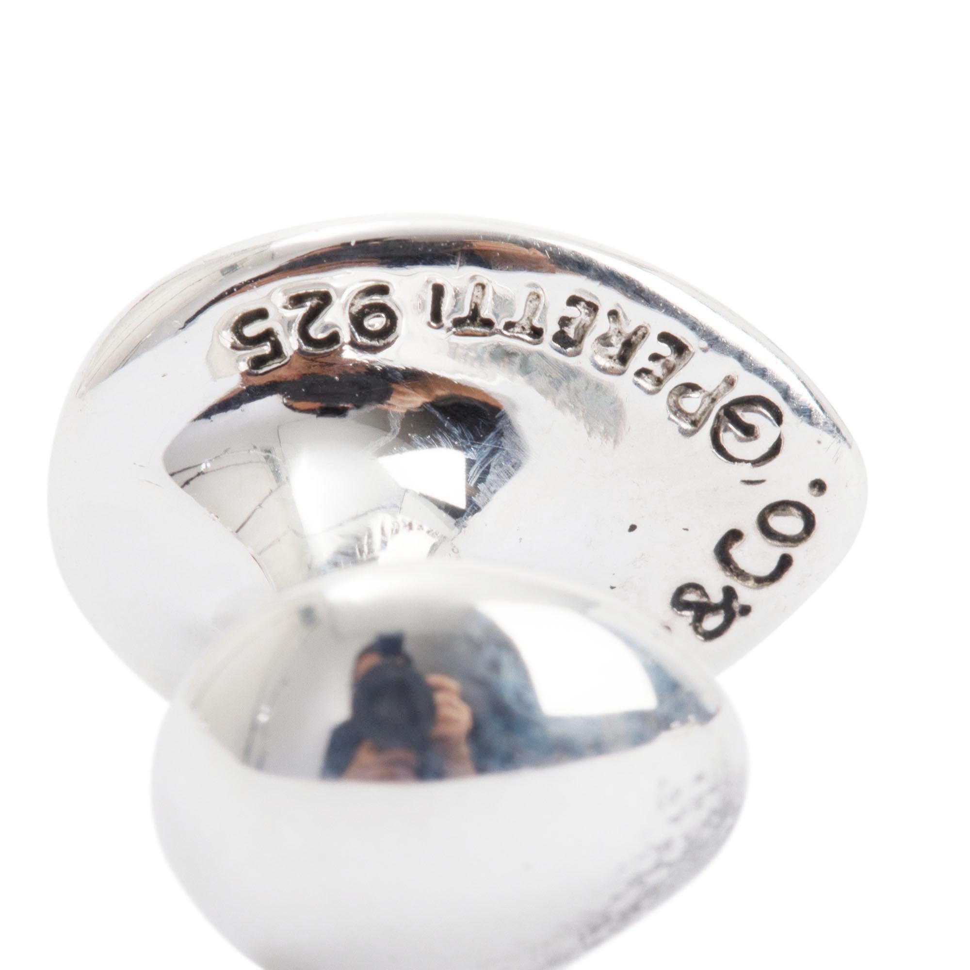 Tiffany & Co. Sterling Silver Teardrop Cufflinks