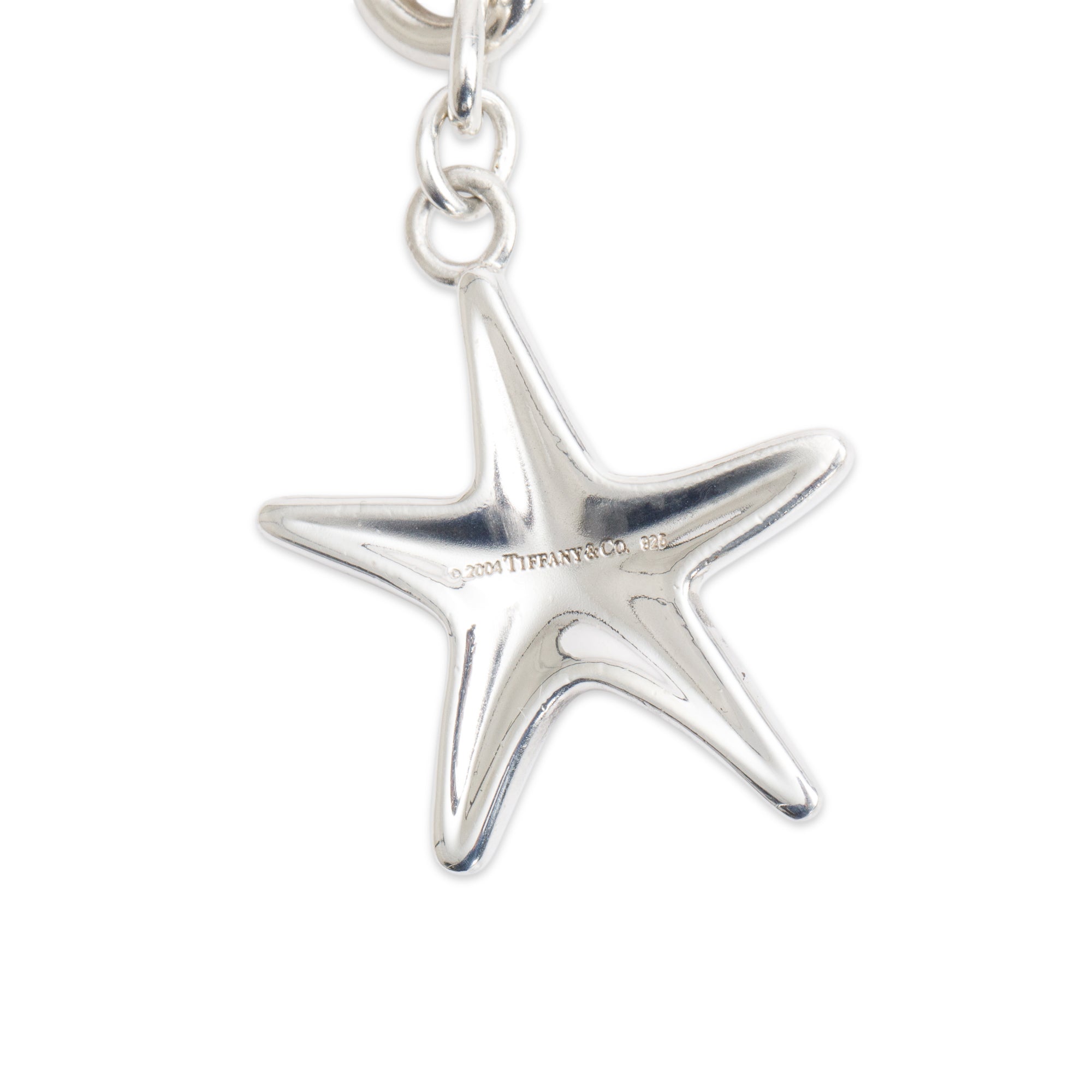 Tiffany & Co. Sterling Silver Turquoise Starfish Charm Bracelet