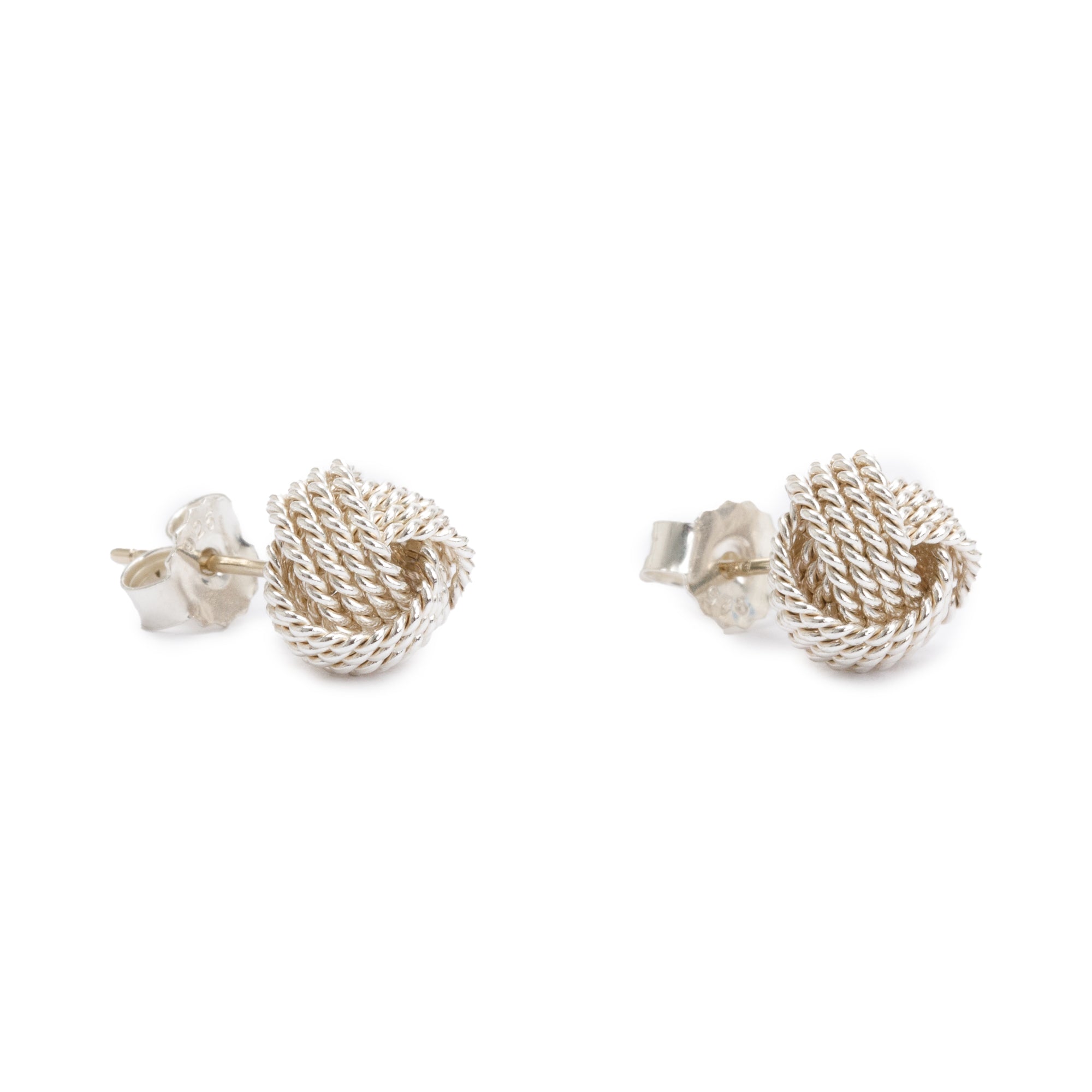 Tiffany & Co. Sterling Silver Twist Knot Earrings