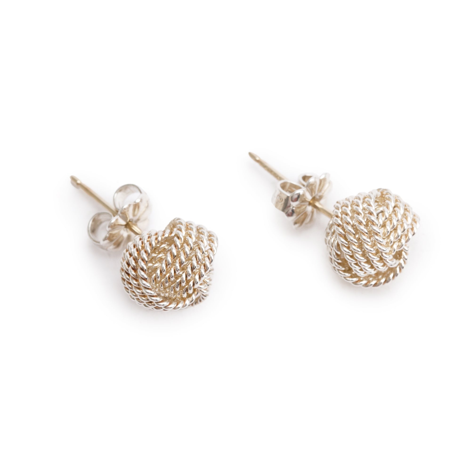 Tiffany & Co. Sterling Silver Twist Knot Earrings