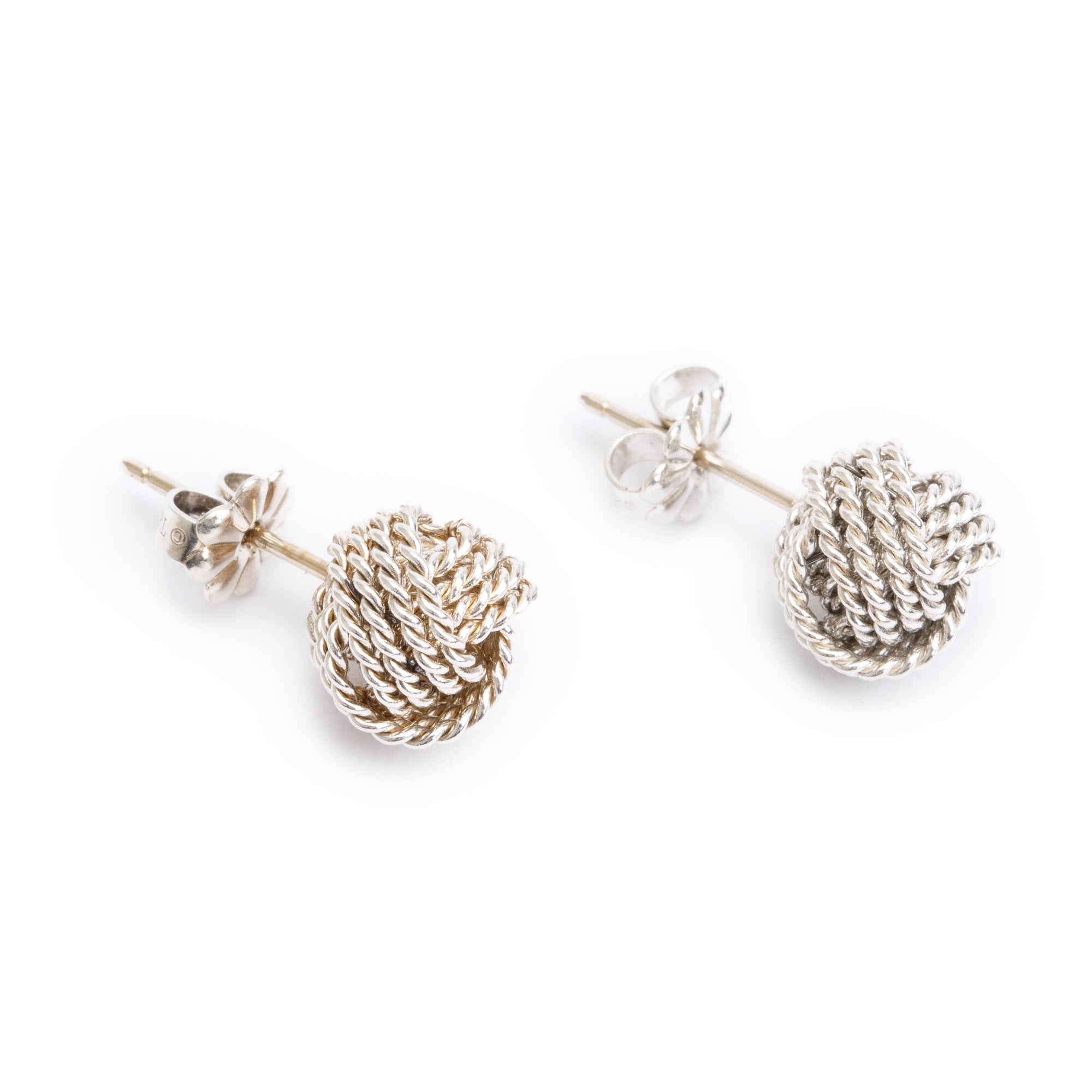 Tiffany & Co. Sterling Silver Twist Knot Earrings
