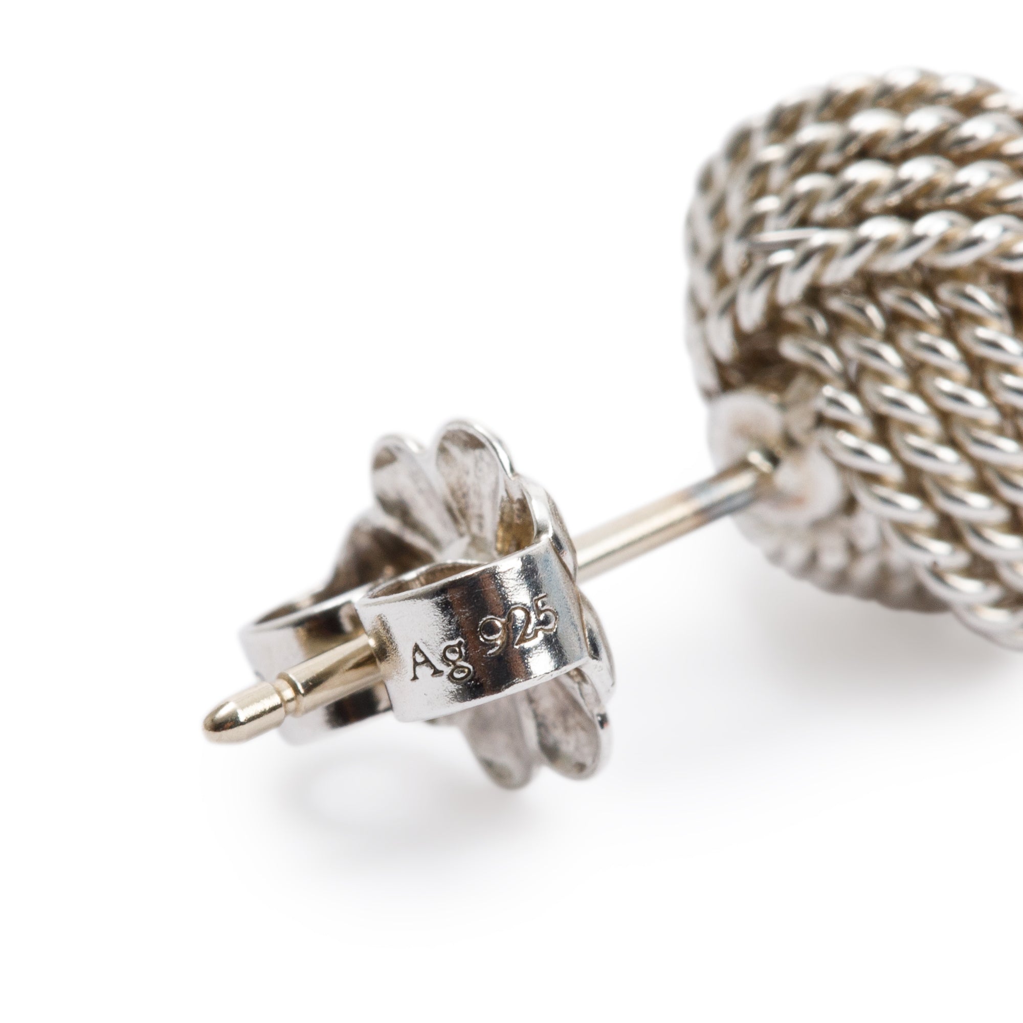 Tiffany & Co. Sterling Silver Twist Knot Earrings