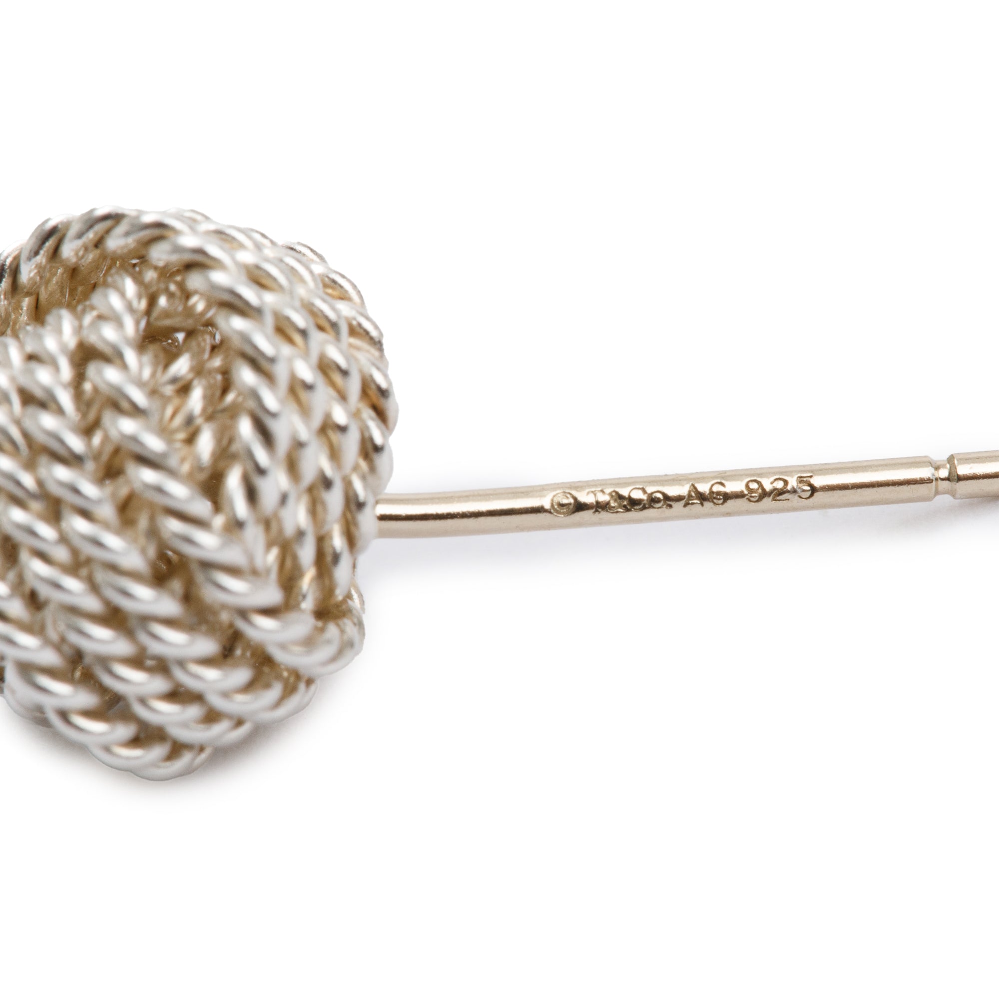 Tiffany & Co. Sterling Silver Twist Knot Earrings