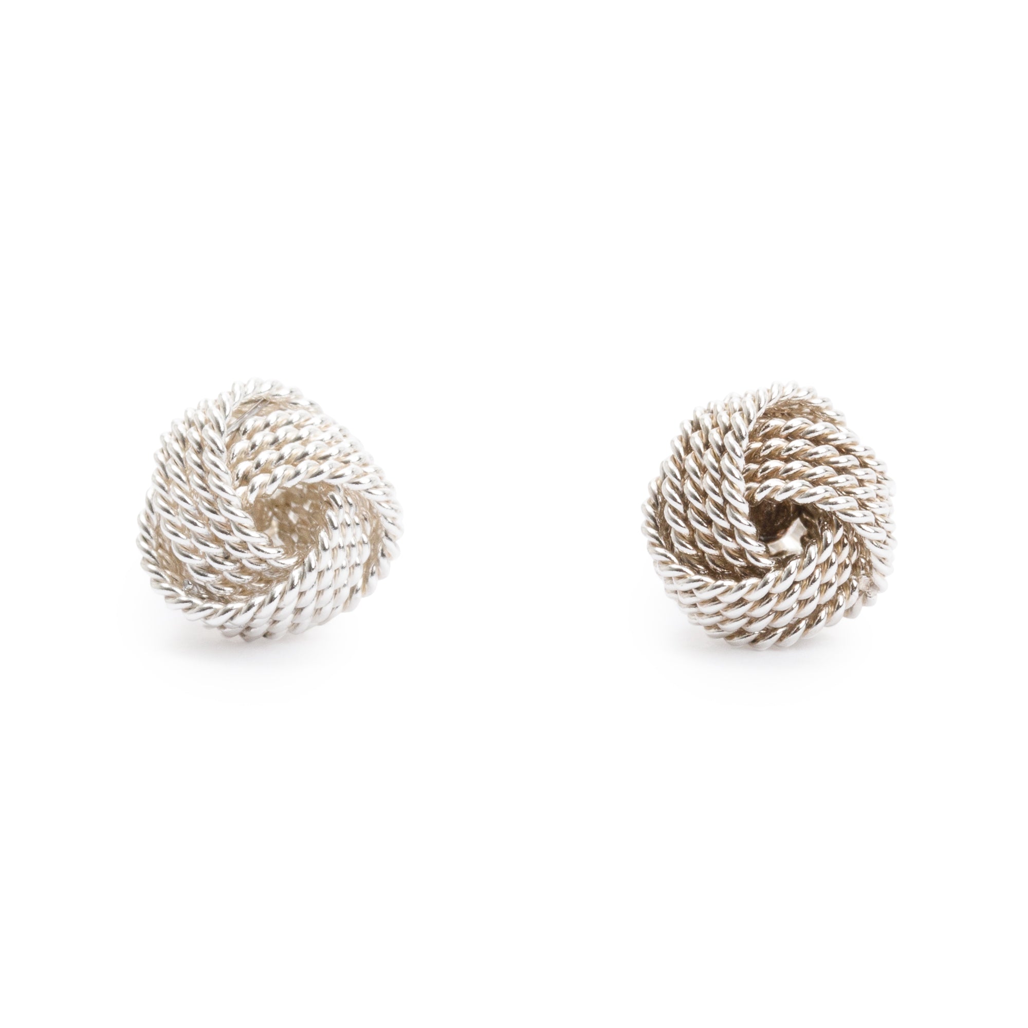 Tiffany & Co. Sterling Silver Twist Knot Earrings