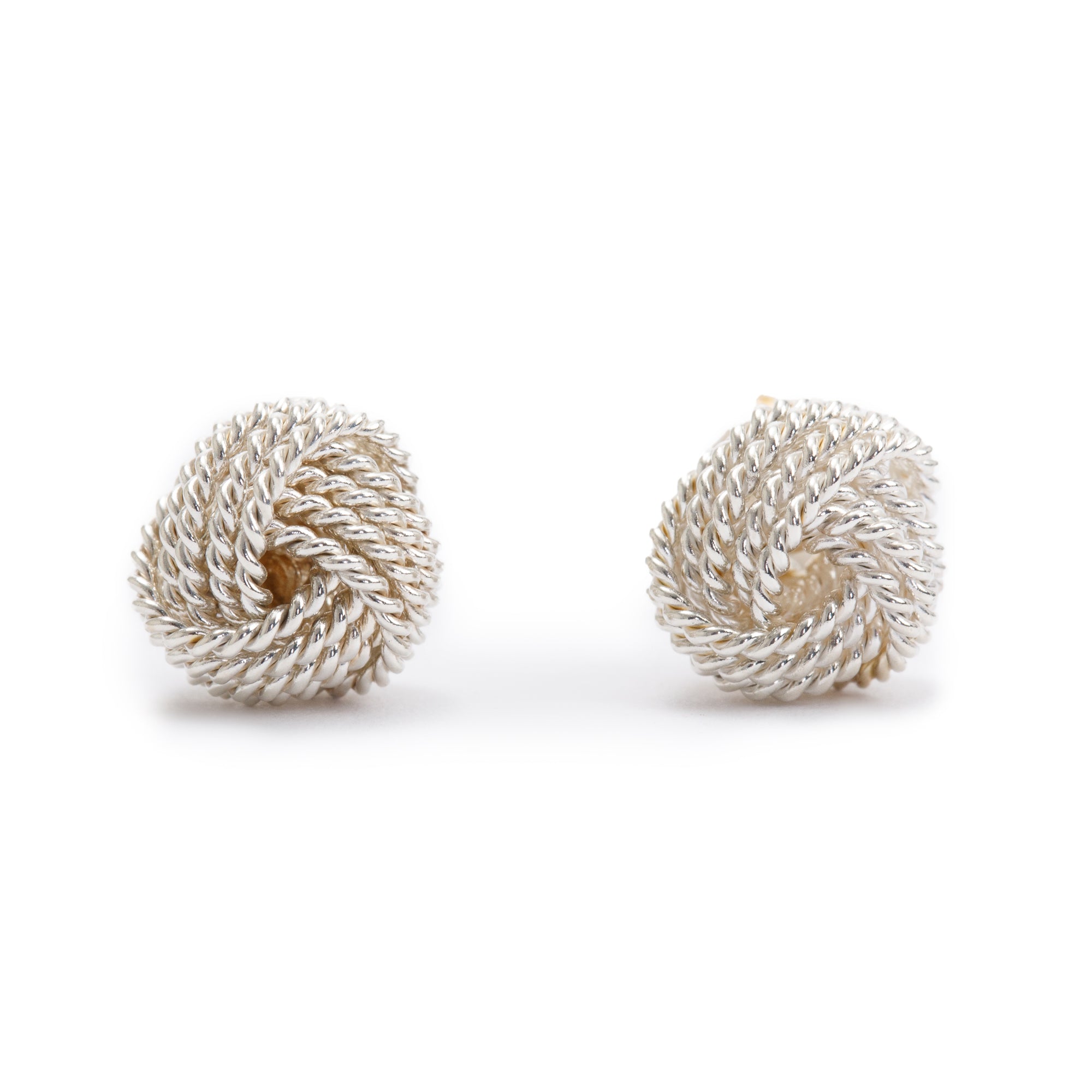 Tiffany & Co. Sterling Silver Twist Knot Earrings
