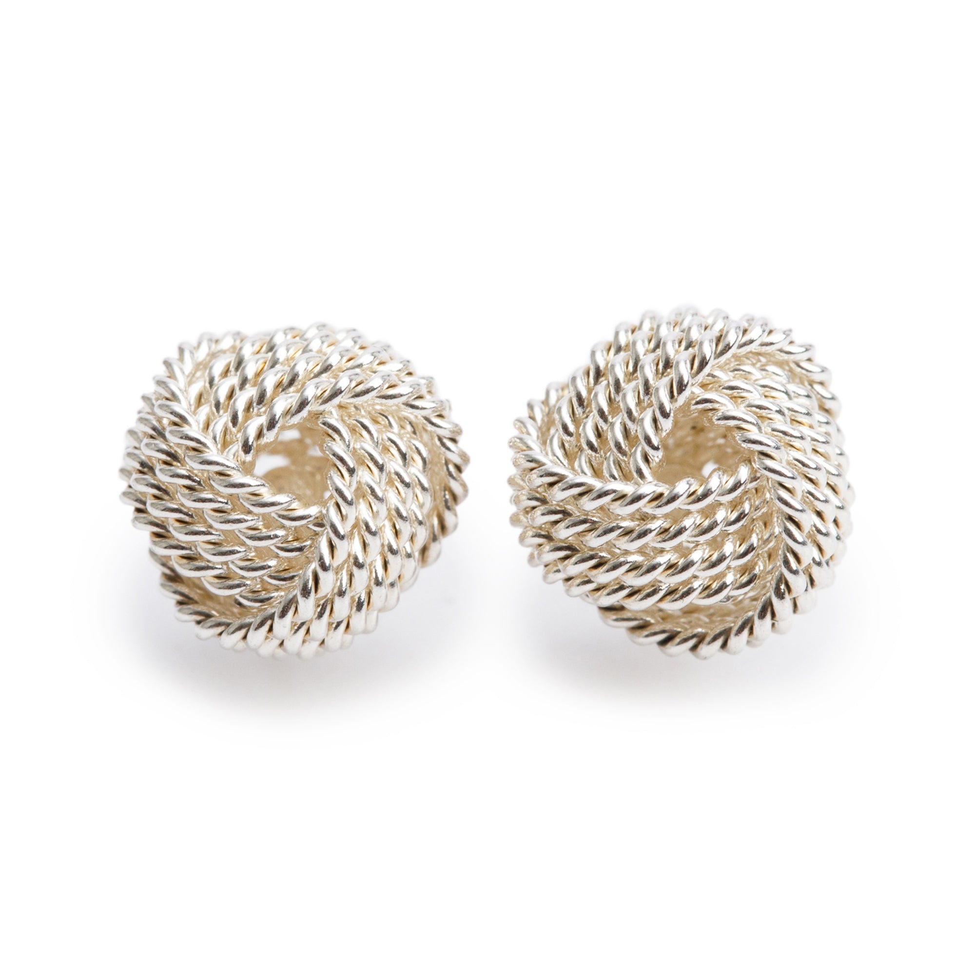 Tiffany & Co. Sterling Silver Twist Knot Earrings